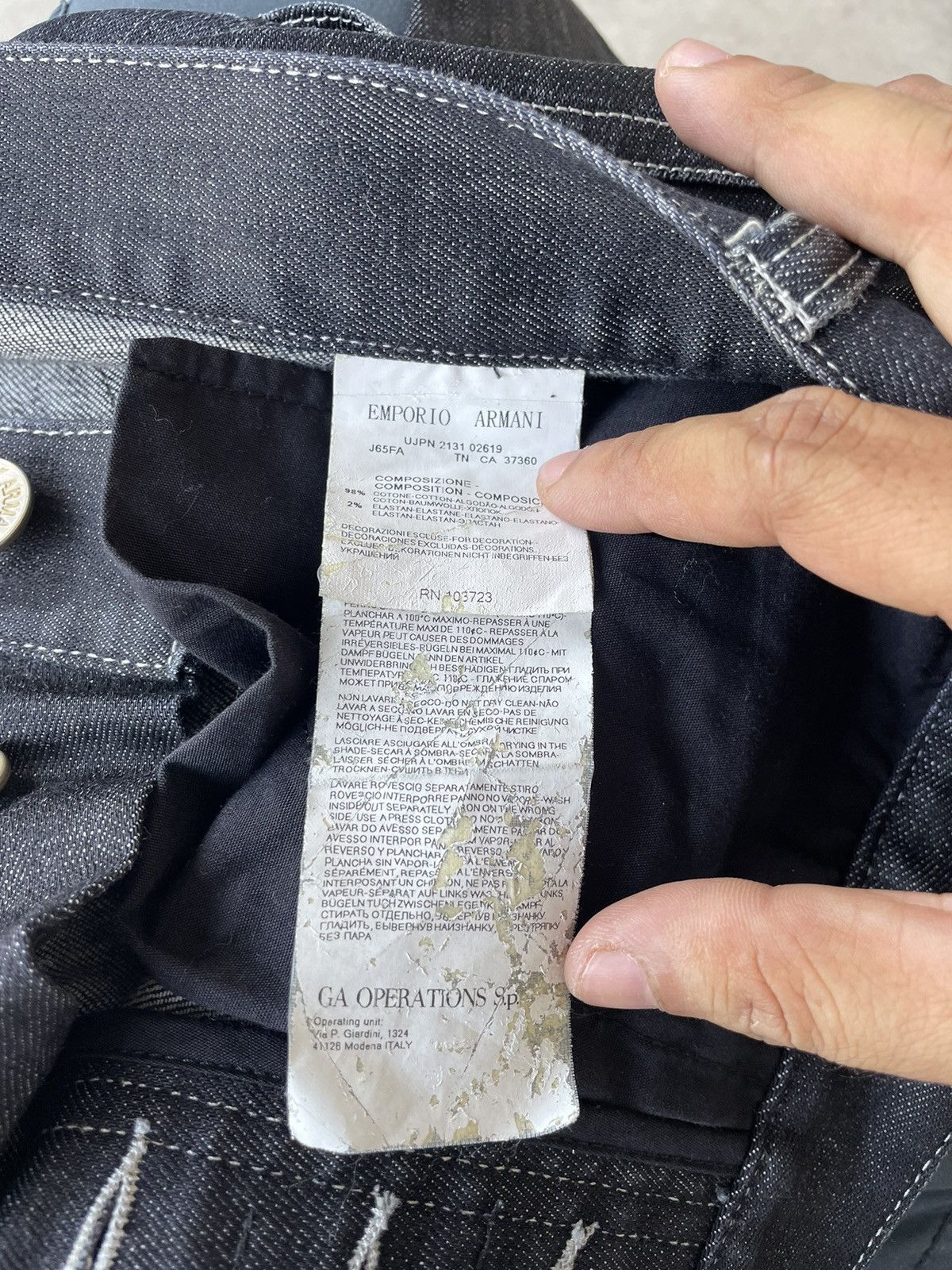 Emporio Armani Emporio Armani Distressed Denim Size US 30 / EU 46 - 8 Thumbnail