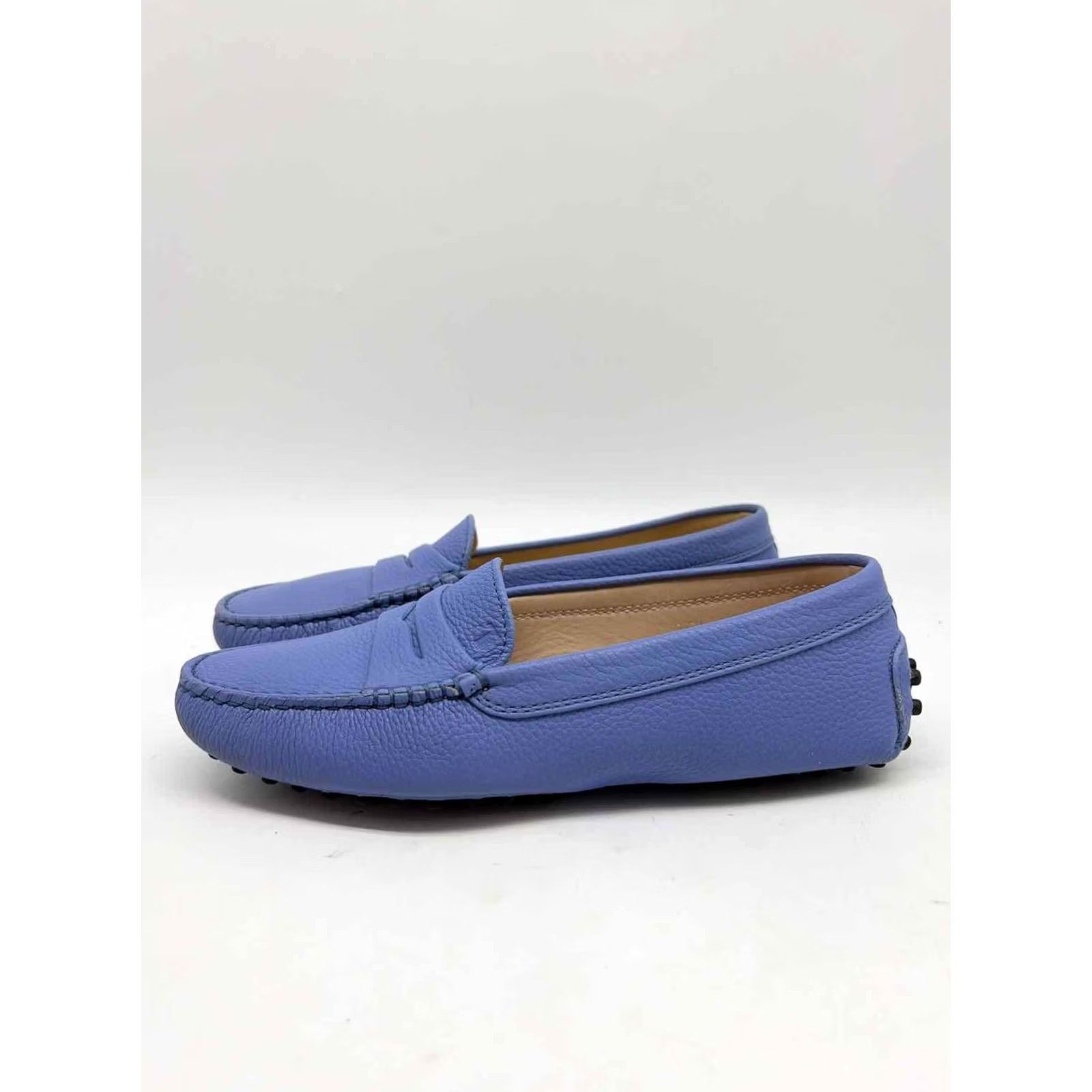 Vintage Tod's Blue Slip On Flats Shoes 35.5 Women Mens? Size US 6 / IT 36 - 2 Thumbnail