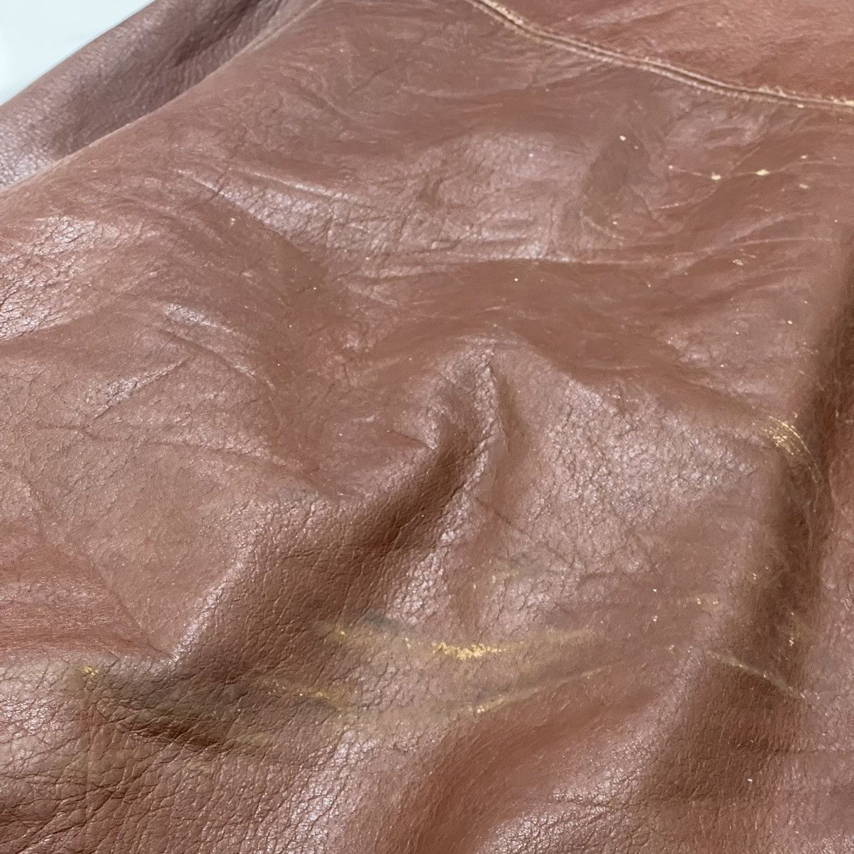 Genuine Leather Vintage Free Time Leather Bomber Jacket Size US S / EU 44-46 / 1 - 17 Thumbnail
