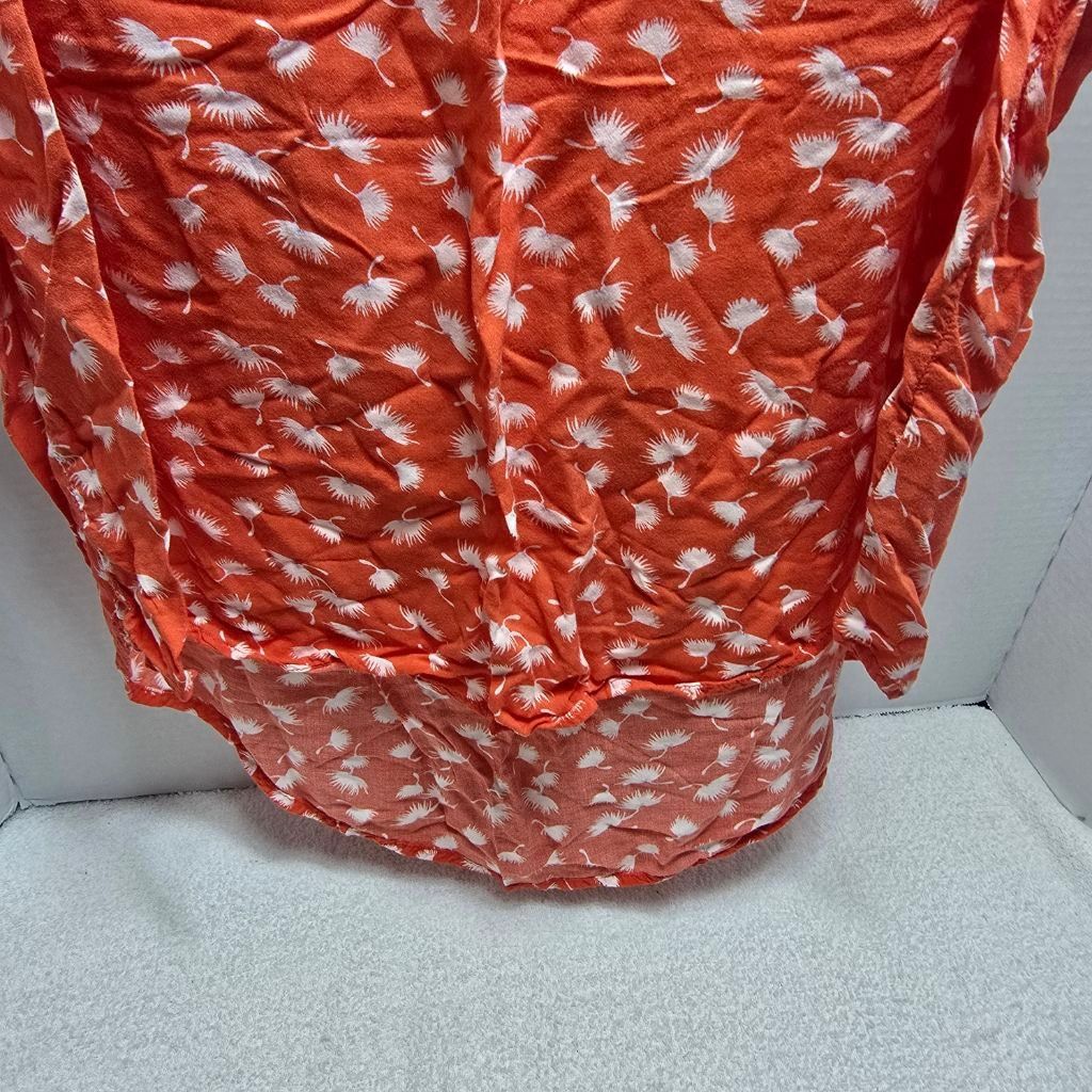 Old Navy Women's Old Navy Orange & White Floral Tank Top XL Size XL / US 12-14 / IT 48-50 - 4 Thumbnail