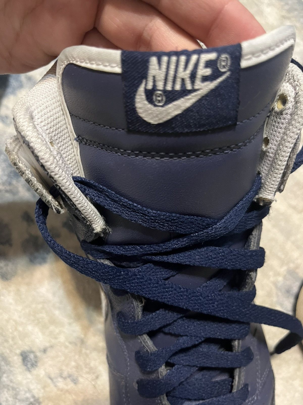 Nike Vintage Dunk High Navy Size US 10 / EU 43 - 5 Thumbnail