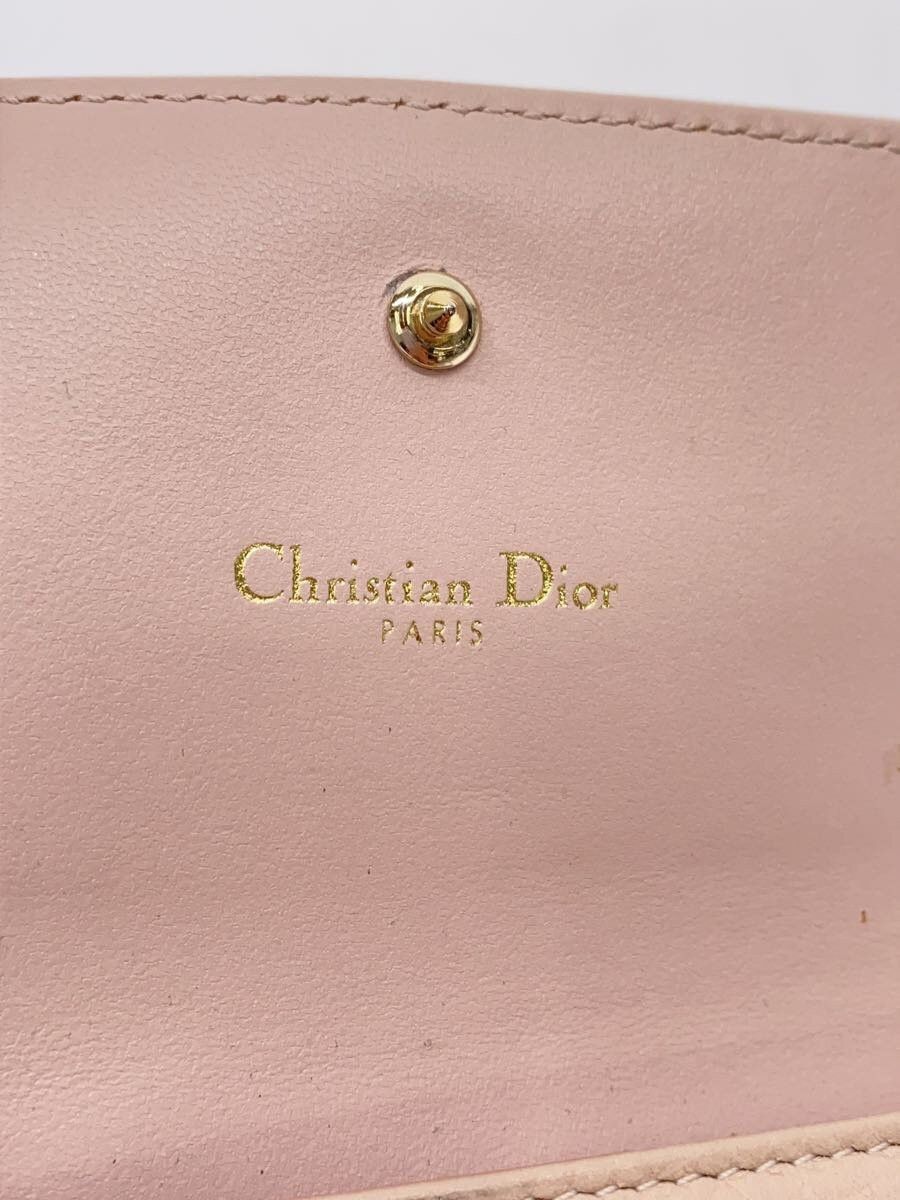 Dior Dior Leather Tri-Fold Wallet Pink Size ONE SIZE - 3 Thumbnail