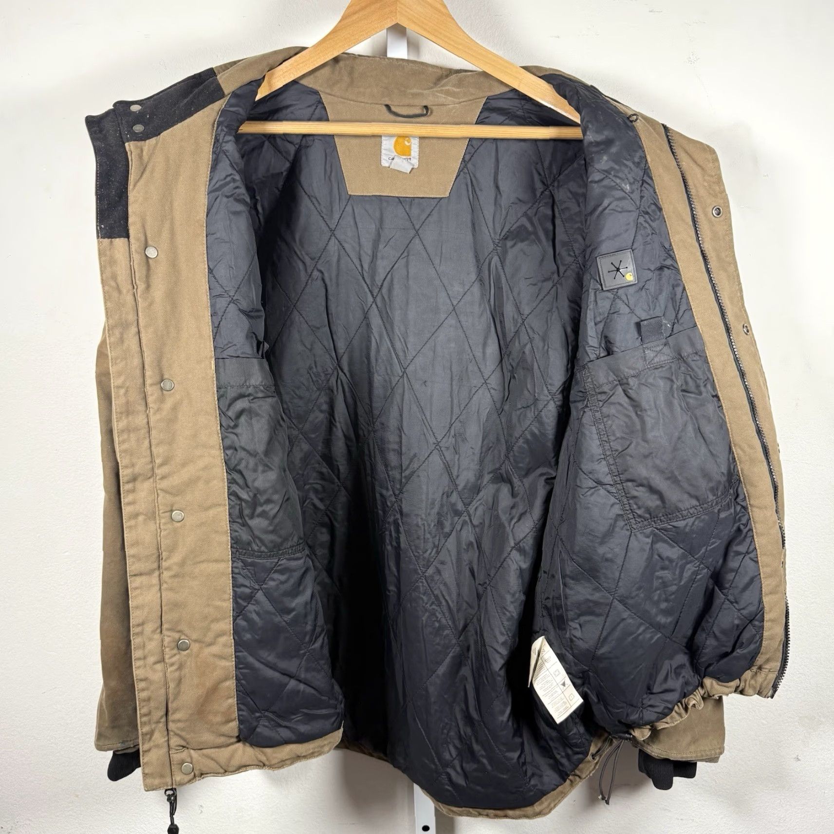 Carhartt Carhartt Mankato Jacket Brown XL Zipper Pockets Distressed 100120 Work Jacket Men Size US XL / EU 56 / 4 - 3 Thumbnail