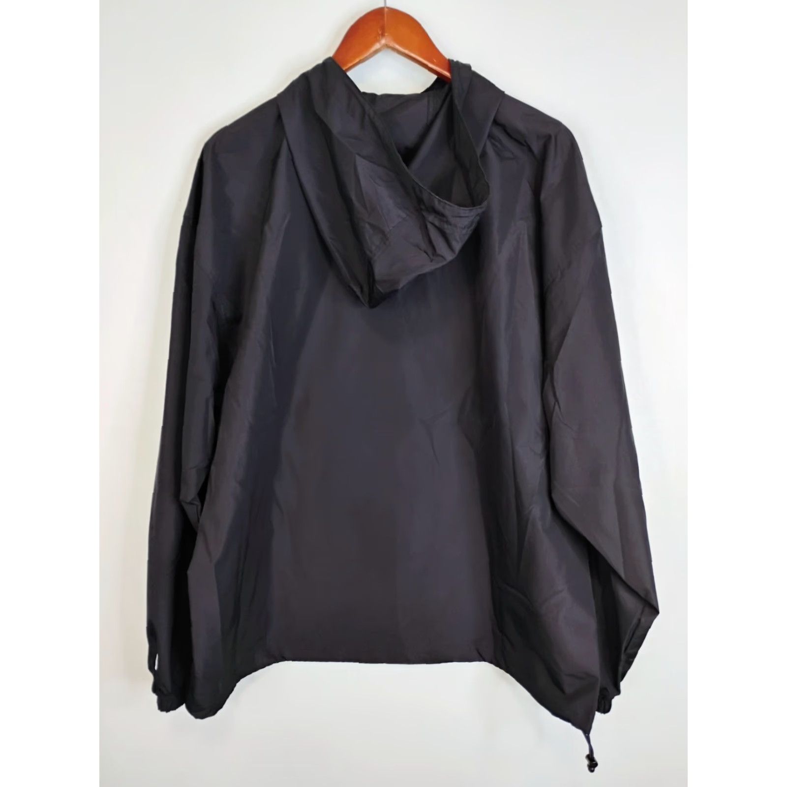 Champion Champion Windbreaker Jacket Womens XL College Basketball 1/2 Zip Pullover Black Size XL / US 12-14 / IT 48-50 - 2 Thumbnail