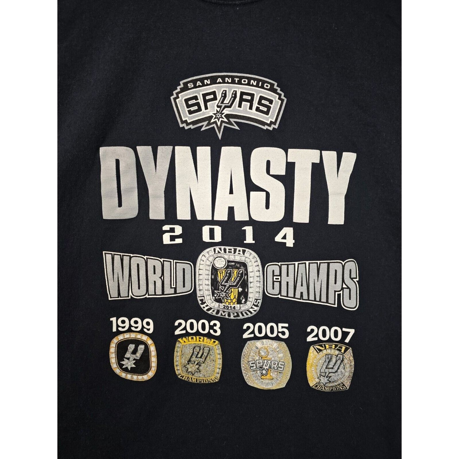 Other San Antonio Spurs Dynasty World Champs Shirt XL 2014 Size US XL / EU 56 / 4 - 3 Thumbnail
