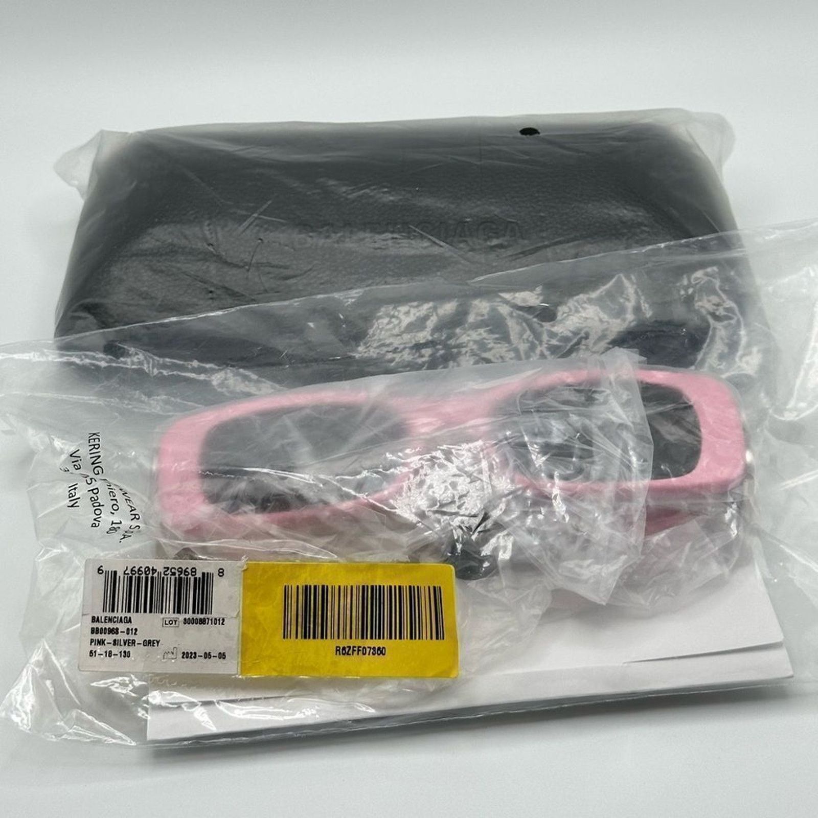 Balenciaga BRAND NEW BALENCIAGA BB0096S 012 Pink/Silver/Grey Sunglasses Size ONE SIZE - 12 Thumbnail
