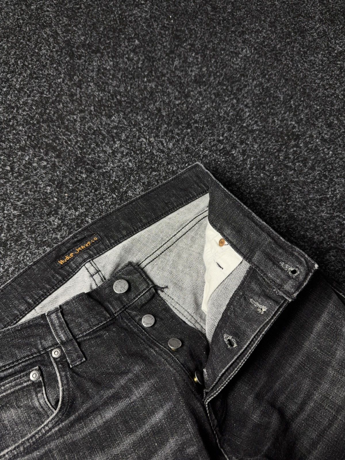 Nudie Jeans Luxury 00s Nudie Jeans Co Black Organic Denim Slim Fit Size US 30 / EU 46 - 7 Thumbnail