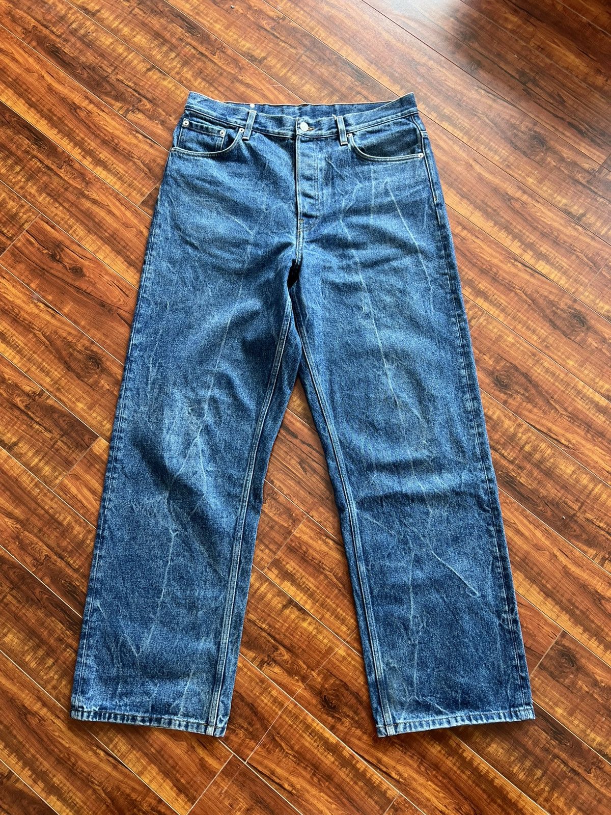 Dries Van Noten Dries Van Noten Marble Wash Denim Size US 34 / EU 50 - 1 Thumbnail