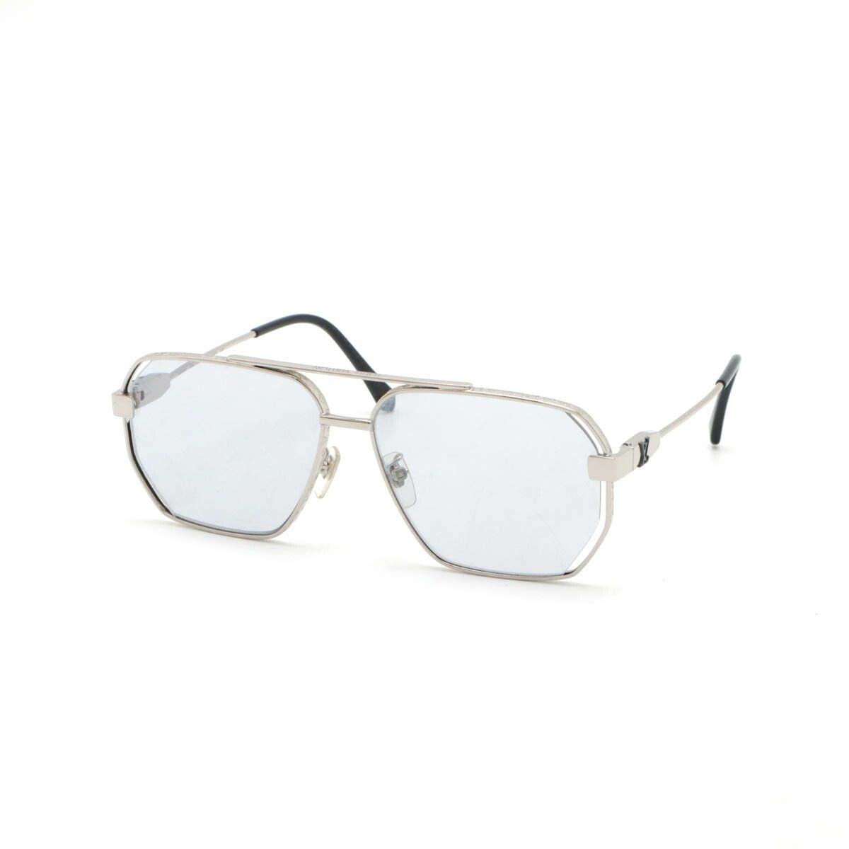 Louis Vuitton Louis Vuitton Louis Vuitton Reveal Pilot Sunglasses Plastic Sunglasses Z1834U Size ONE SIZE - 1 Thumbnail