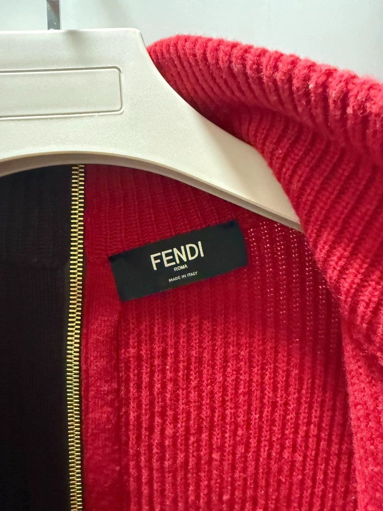 Fendi FENDI Bi-color wool sweater with front and back zippers, d Size US S / EU 44-46 / 1 - 4 Thumbnail