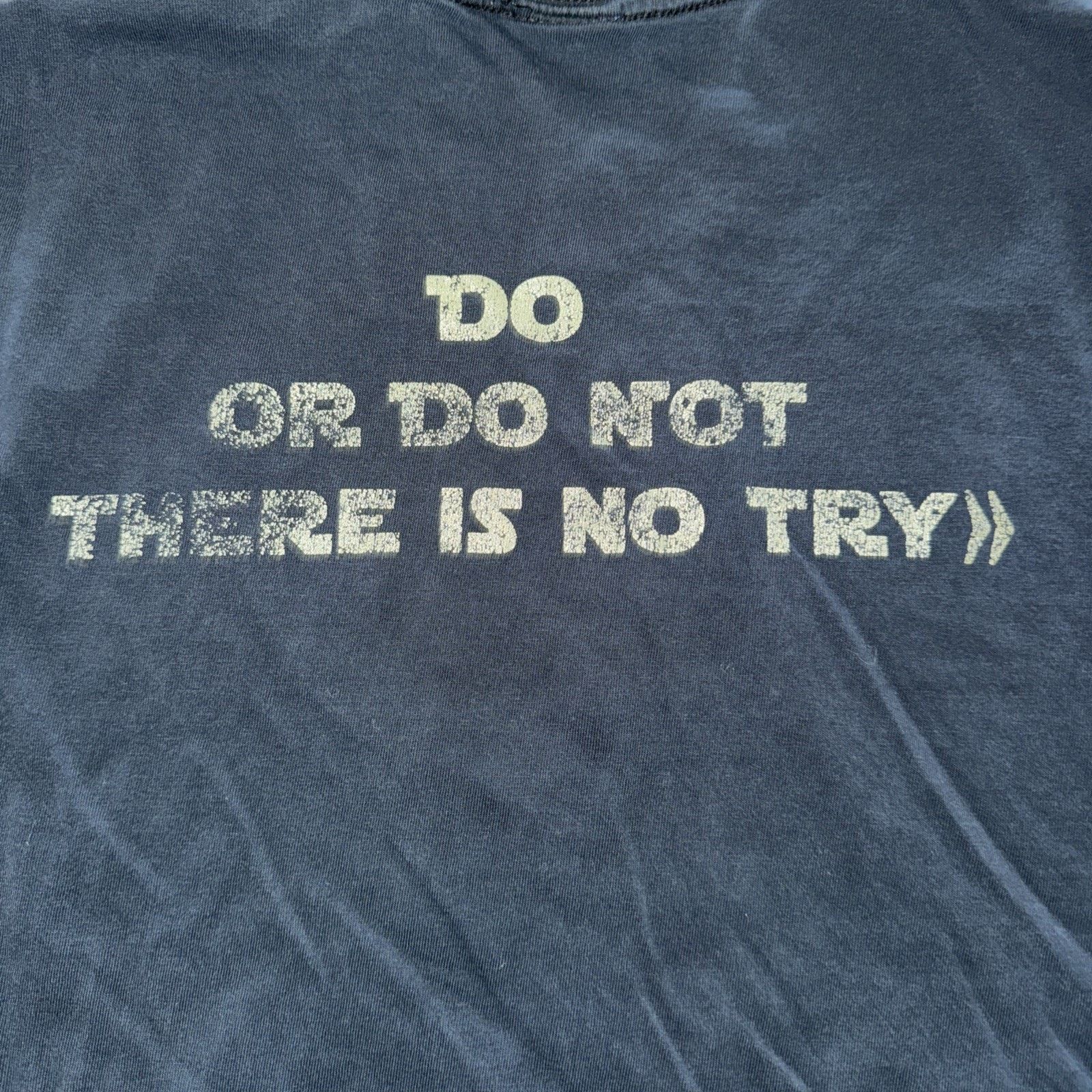 Star Wars × Vintage Vintage Yoda Try Not T-Shirt Large 21x27 Black Size US L / EU 52-54 / 3 - 6 Thumbnail