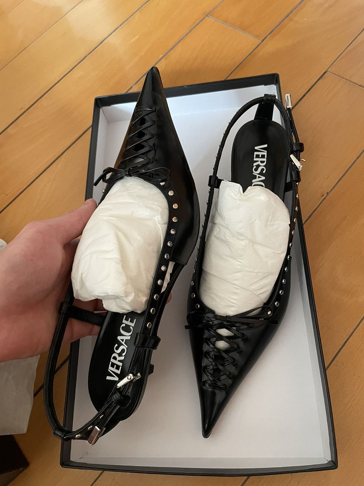 Versace Versace corset sling back heel Size US 6.5 / IT 36.5 - 2 Thumbnail