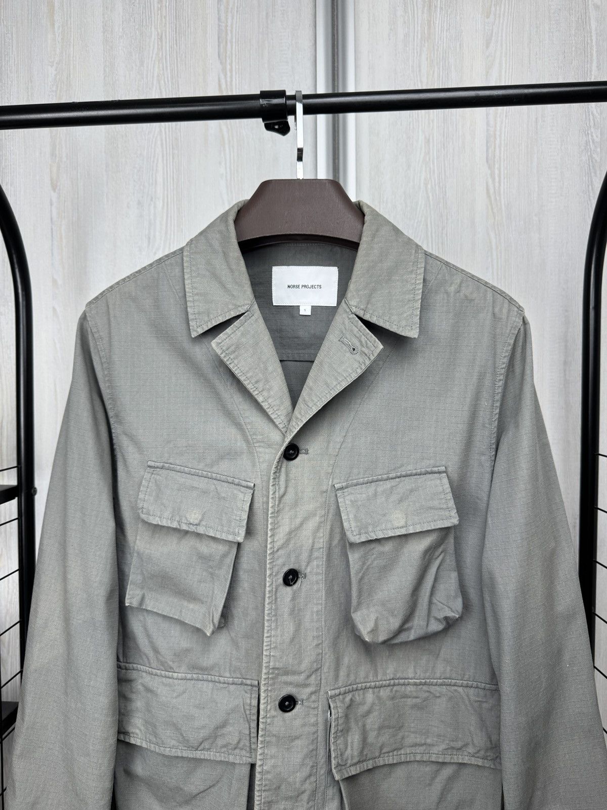 Norse Projects Norse Projects MADS RIPSTOP TAB SERIES multipocket jacket Size US S / EU 44-46 / 1 - 3 Thumbnail