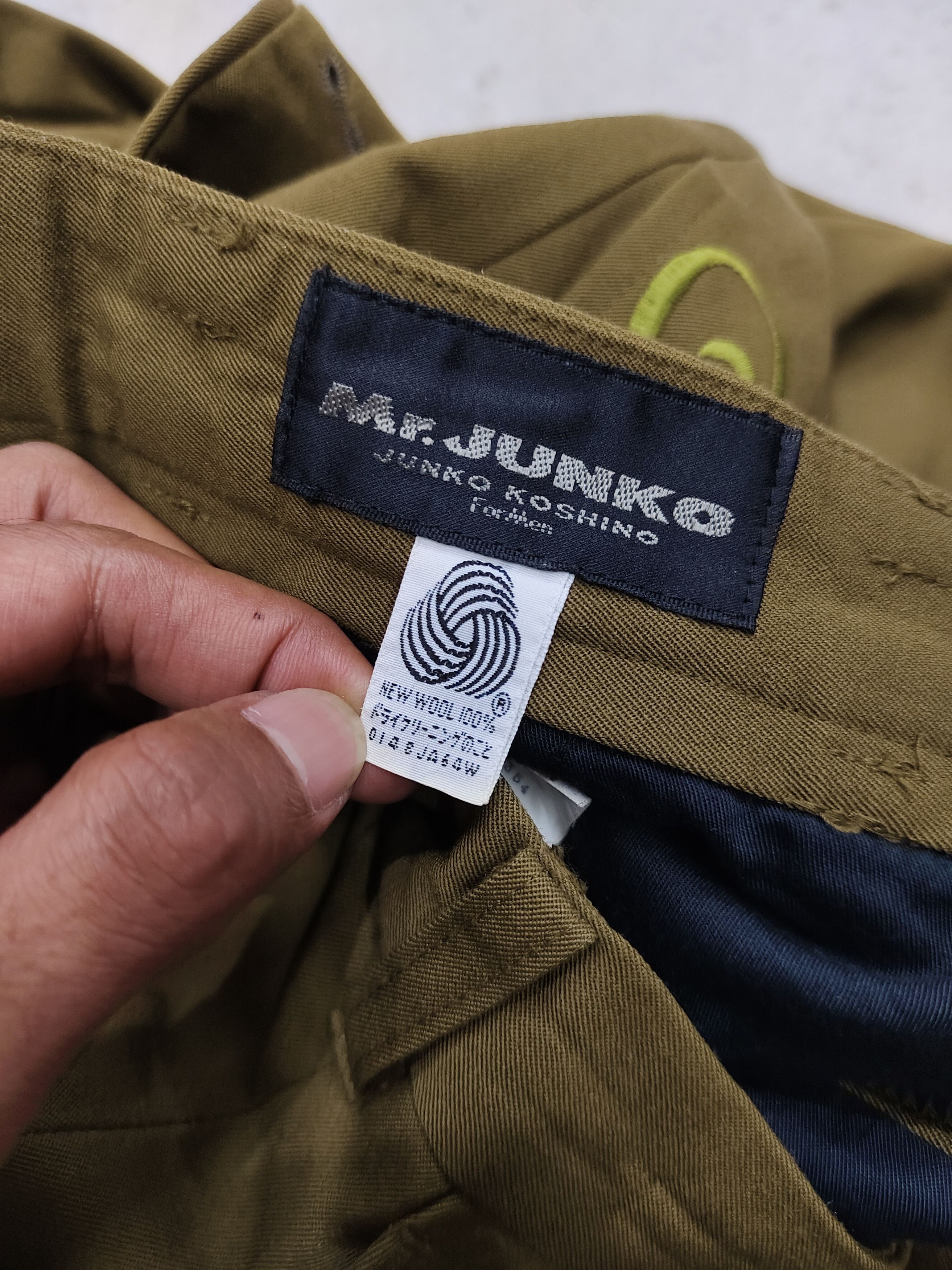 Mr. Junko 90s Mr Junko- Wide Tapered Embroidered Wool Trousers Size US 31 - 6 Thumbnail