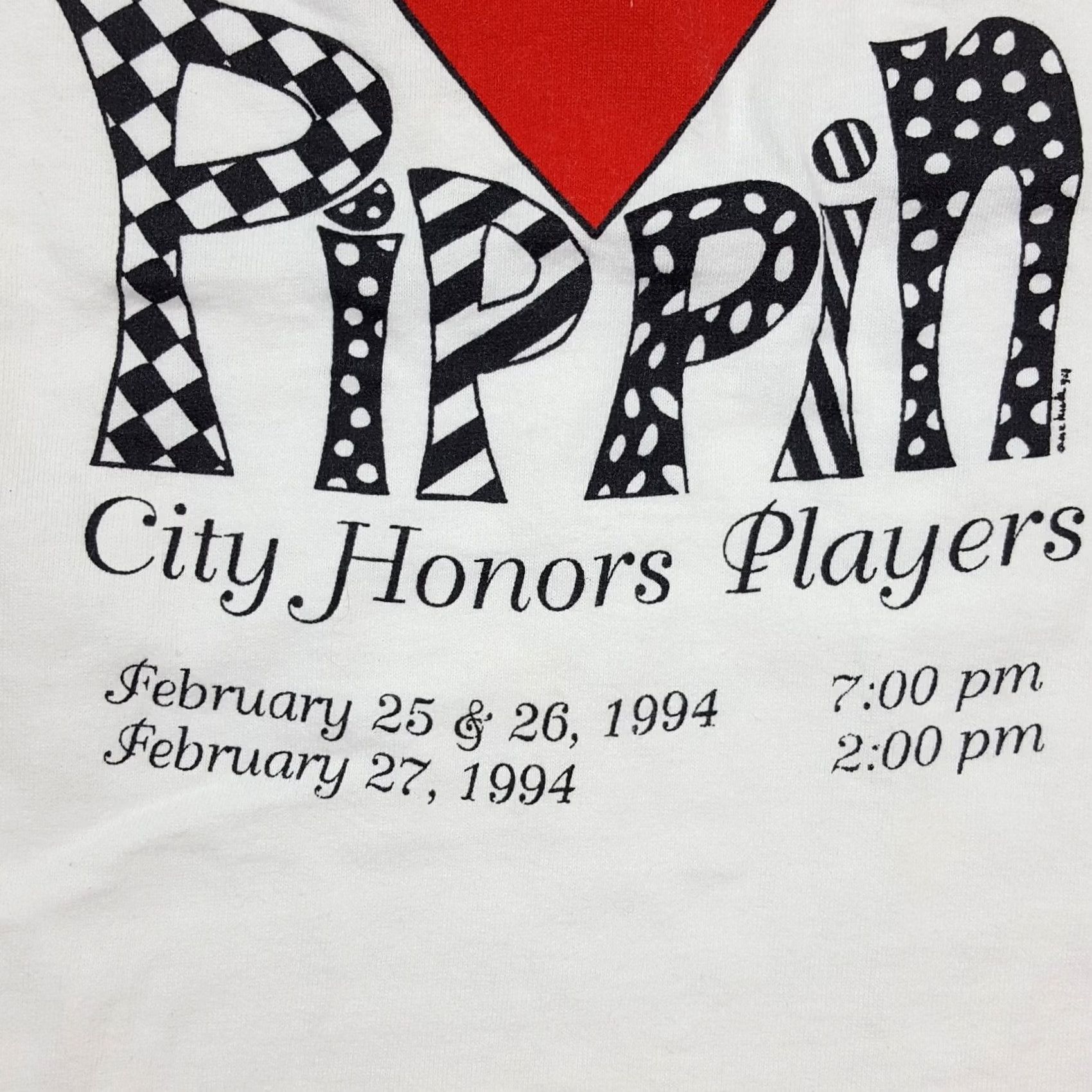 Fruit Of The Loom VINTAGE 90s Pippin Poker Black Jack Cards Men's XL T Shirt USA Casino Art Heart Retro White Cotton Fruit of the Loom Graphic Print Size US XL / EU 56 / 4 - 5 Thumbnail
