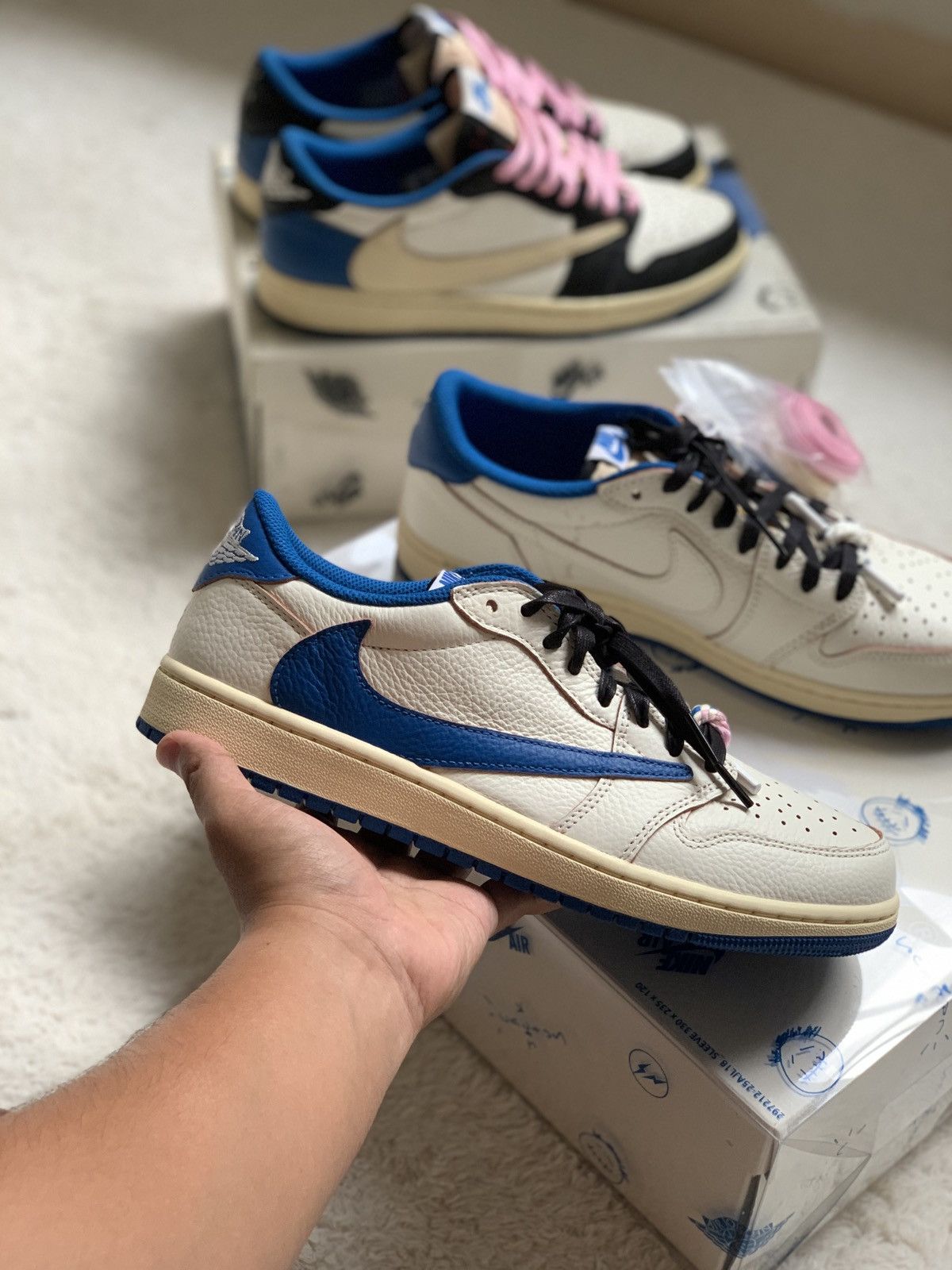 Nike × Travis Scott Air Jordan 1 Low Og X Travis Scott X Fragment 2.0 Size US 9.5 / EU 42-43 - 20 Thumbnail