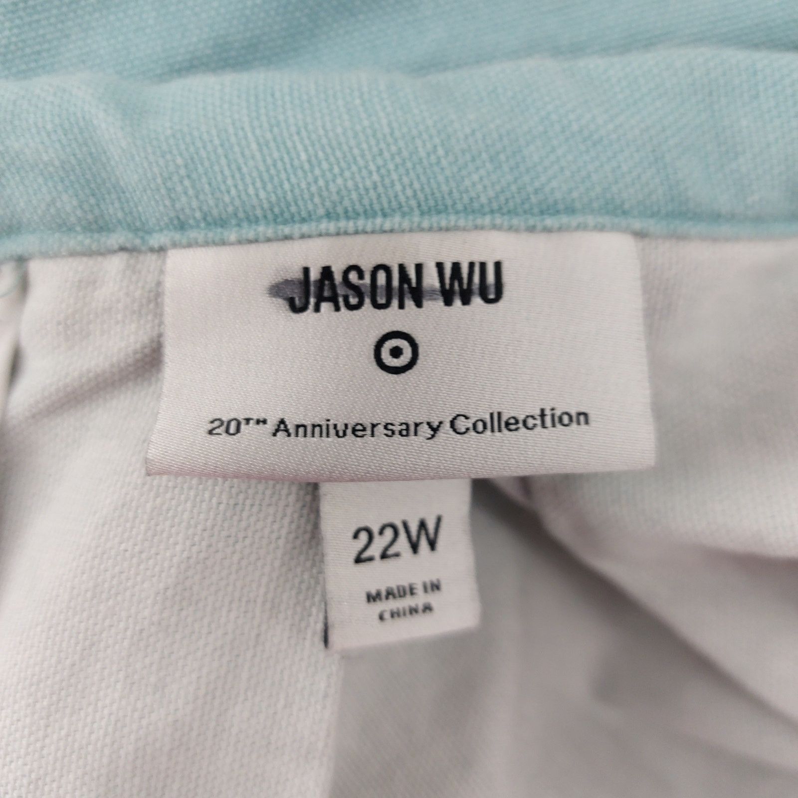 Other Jason Wu for Target Blue Skirt Plus Size 22W Pleaded Cotton Size 42" / US 20 - 3 Thumbnail