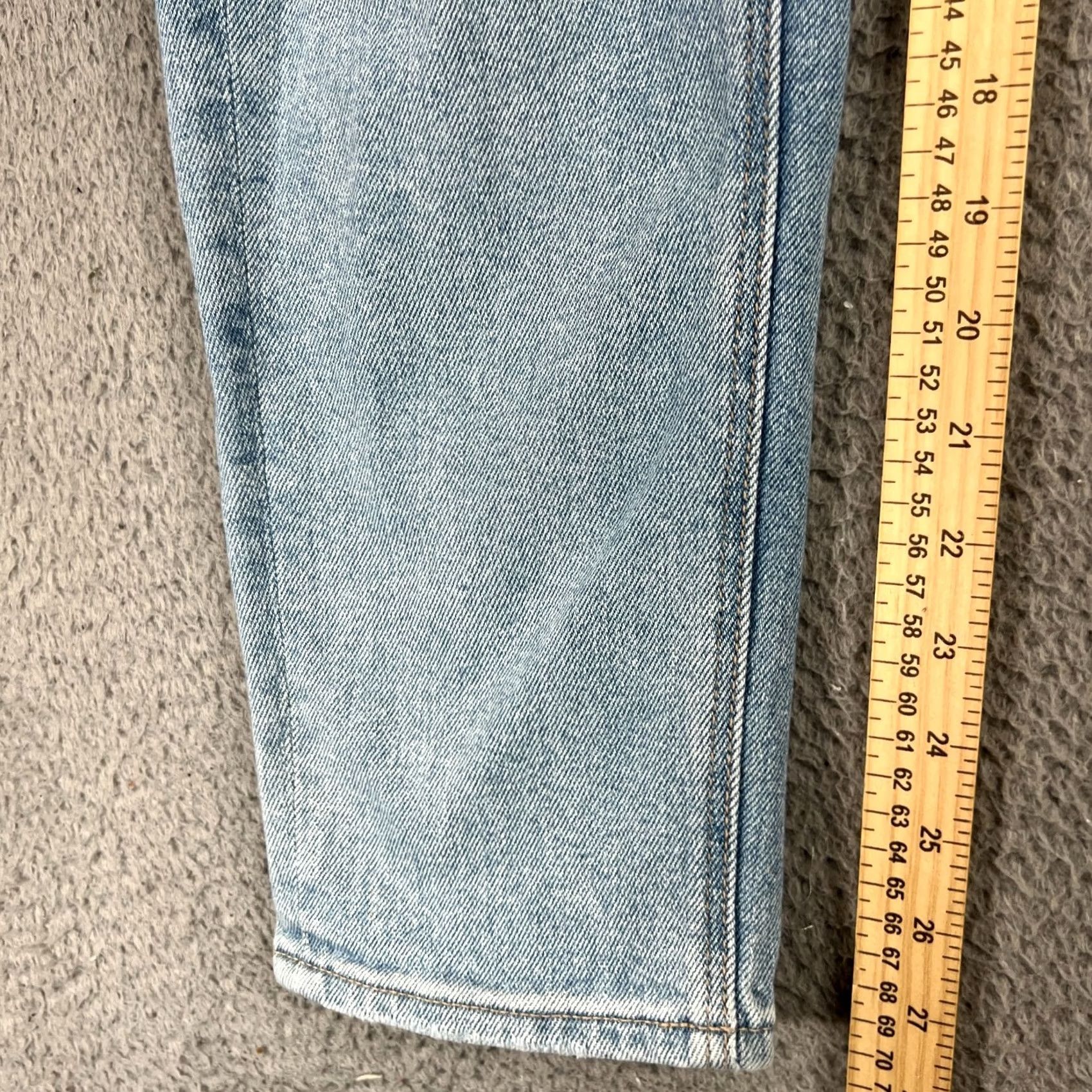 American Eagle Outfitters VINTAGE American Eagle Jeans Womens 0 Blue Denim Mom Straight High Rise Stretch Size 25" / US 0 / IT 36 - 3 Thumbnail