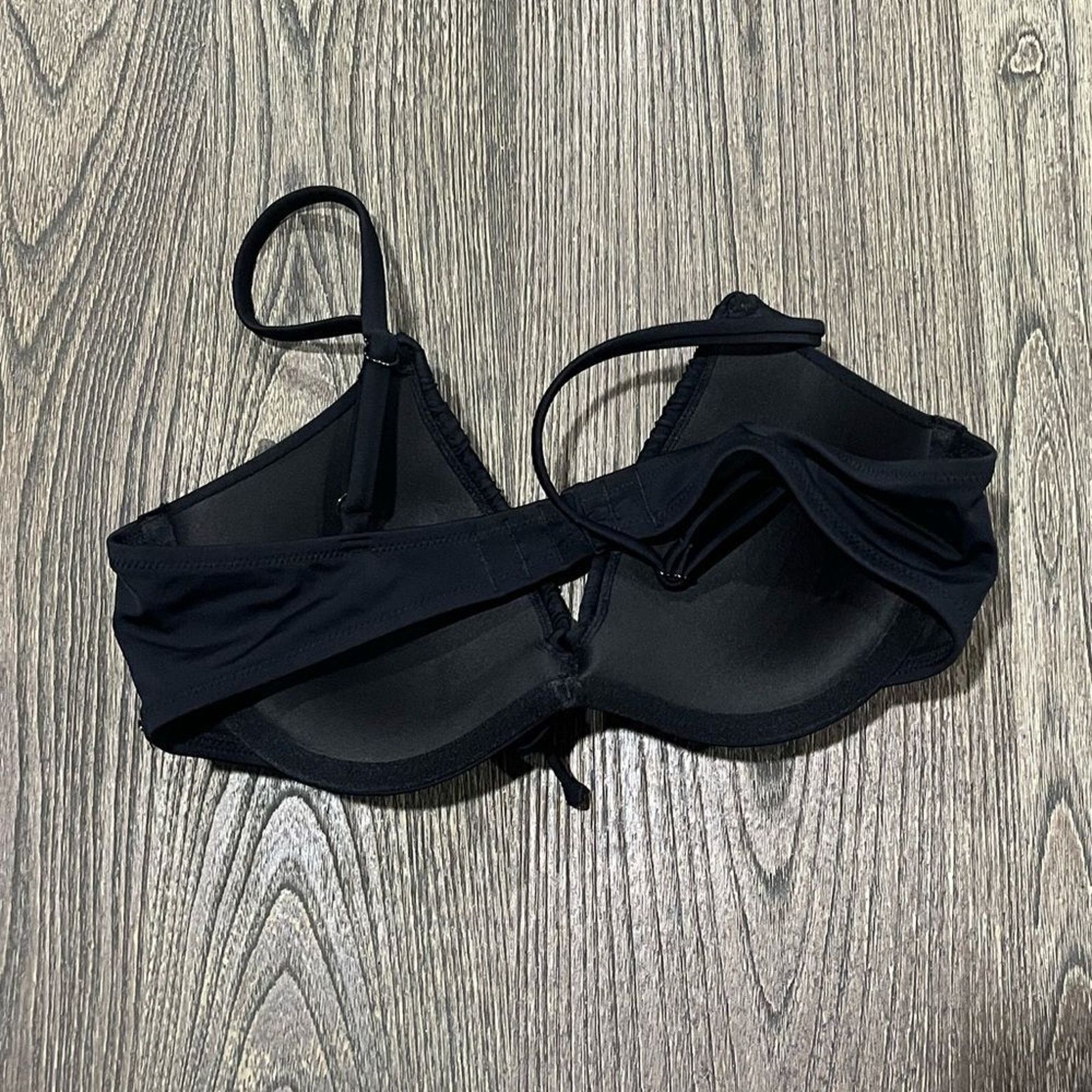 Victoria's Secret NWOT Victoria’s Secret Swim Bikini Top V-Neck Push Up Size ONE SIZE - 2 Thumbnail