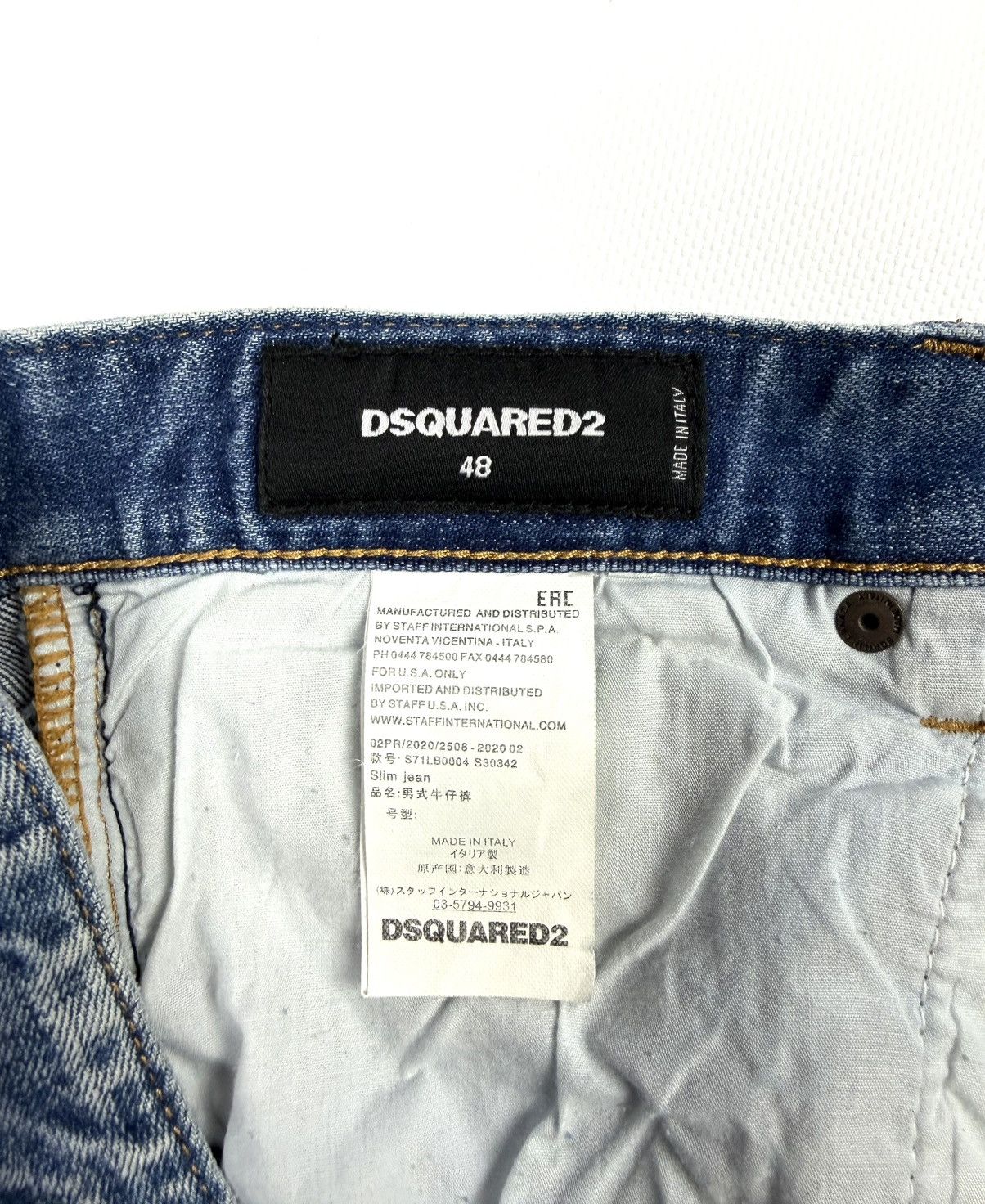 Dsquared2 Dsquared2 Slim Blue Jeans Distressed Paint Splatter Italy 48 Size US 32 / EU 48 - 16 Thumbnail