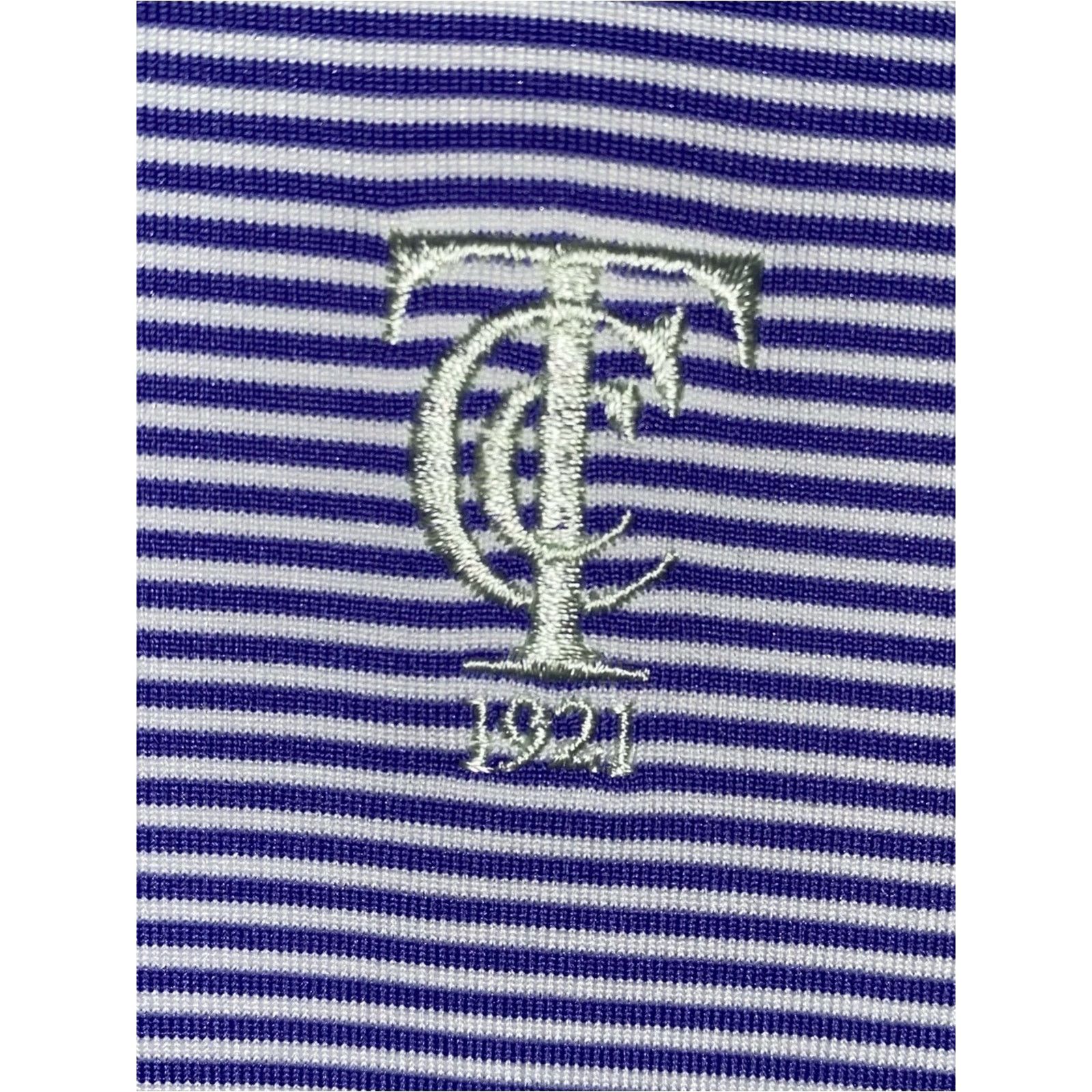 Grenson GREYSON $110 Tavistock Quogue Striped Purple Polo L Size US L / EU 52-54 / 3 - 9 Thumbnail