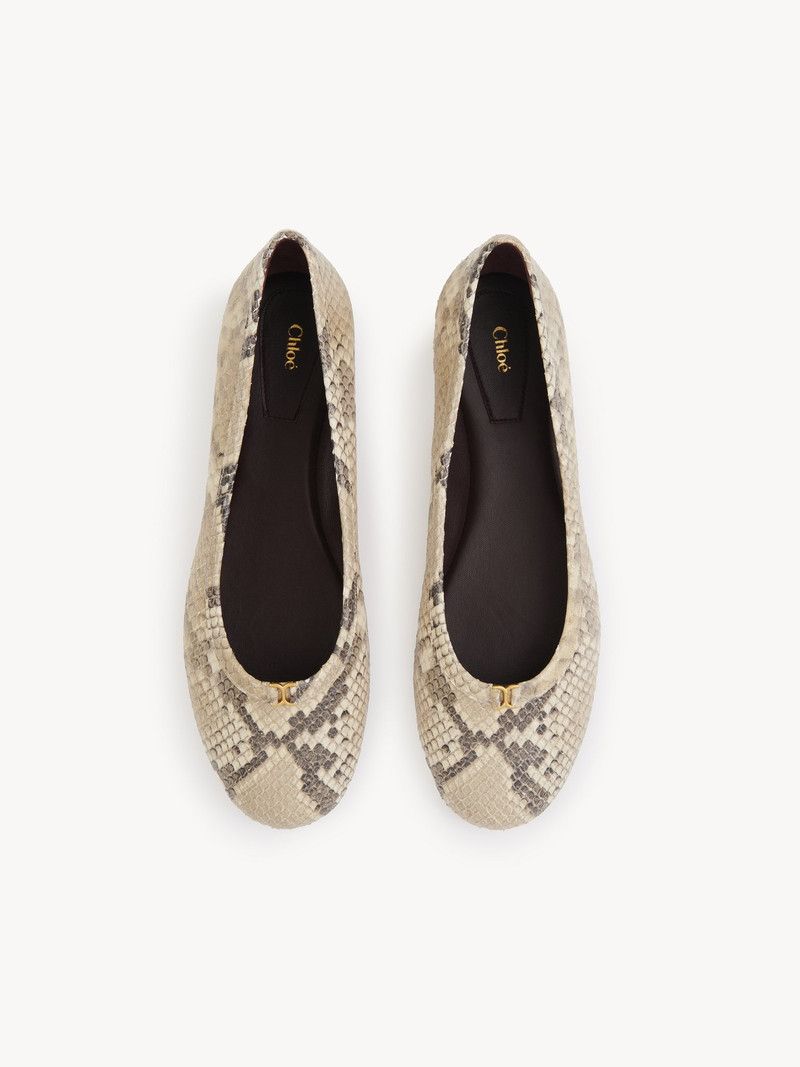 Chloe o1loc1c10226 Marcie Ballerinas in Misty Beige Size US 9 / IT 39 - 3 Thumbnail