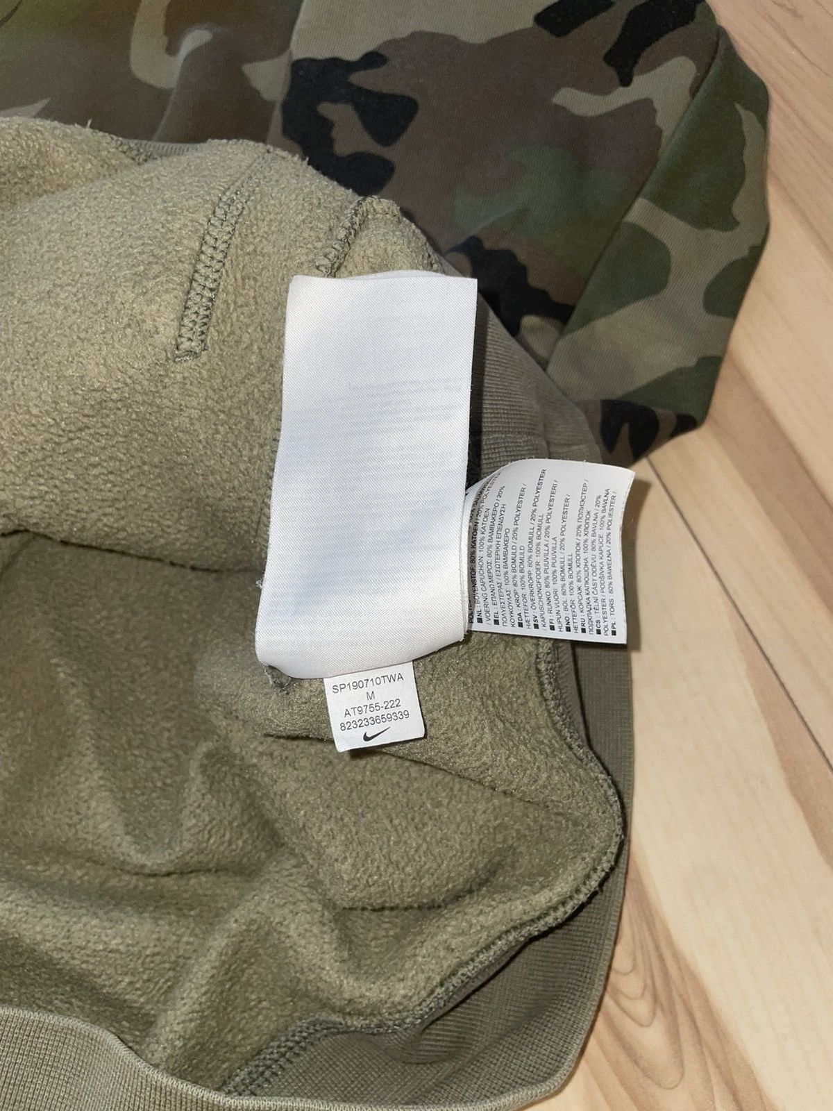 Nike × Vintage Hoodie Nike SB Camouflage Big logo Swoosh Drill Y2K Opium Size US M / EU 48-50 / 2 - 8 Thumbnail