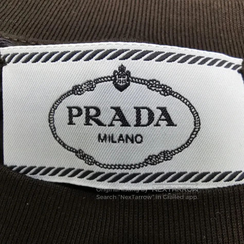 Prada Prada Black Cotton Crew Neck T. Size XL / US 12-14 / IT 48-50 - 4 Thumbnail