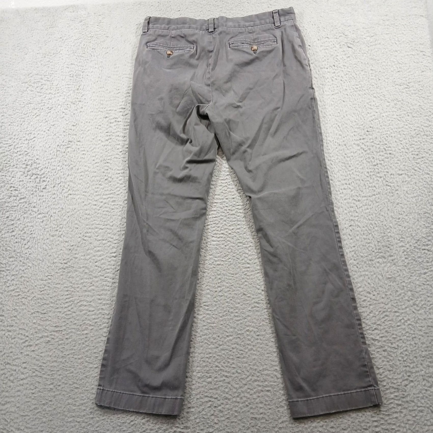 Vineyard Vines Vineyard Vines Chino Pants Breaker Straight 32 x 32 Grey Mens Regular Stretch Cotton Blend Pockets Logo Size US 32 / EU 48 - 3 Thumbnail