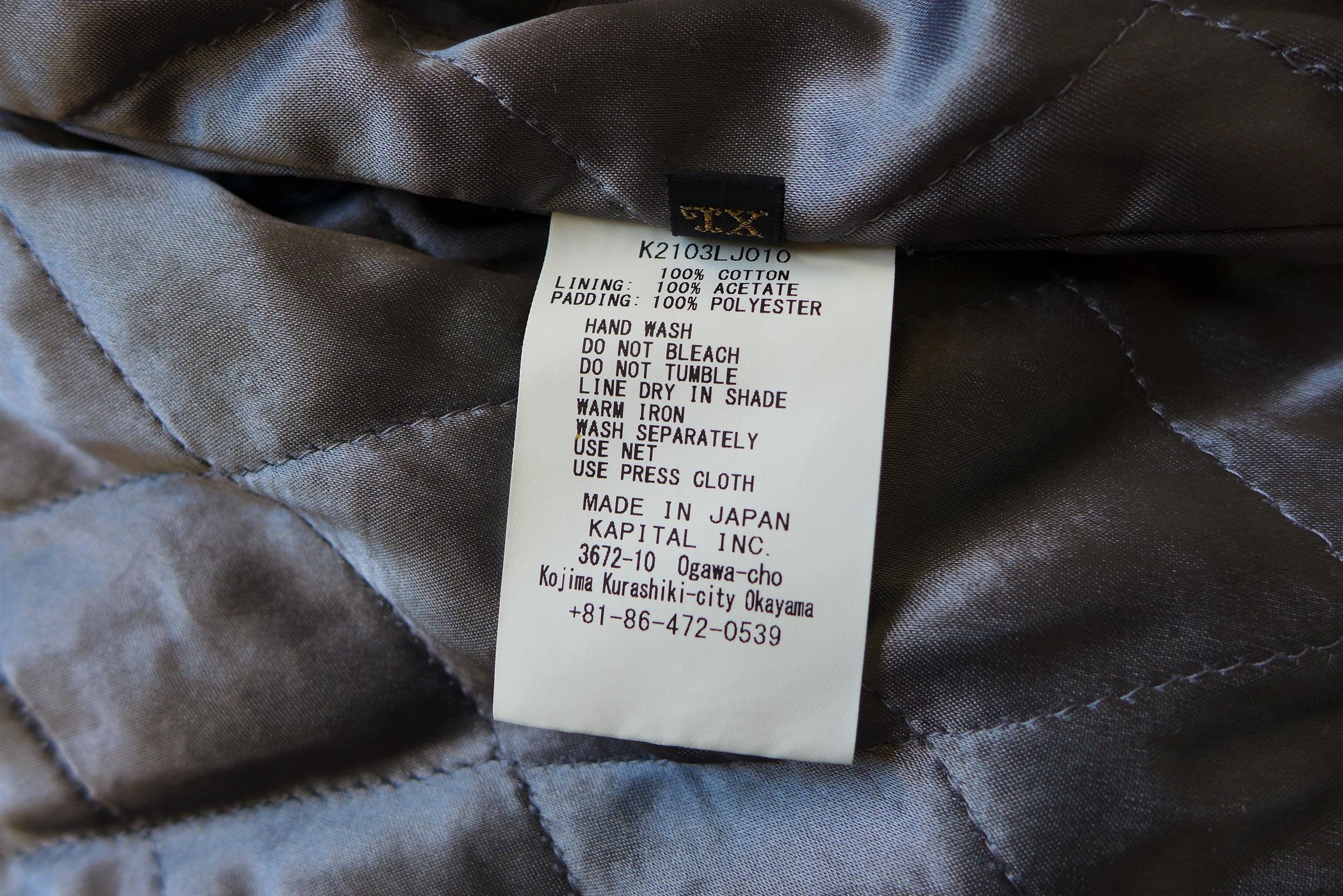 Kapital Kapital Quilted Samu Blouson - 8oz Washed Indigo Denim Size US XL / EU 56 / 4 - 18 Thumbnail
