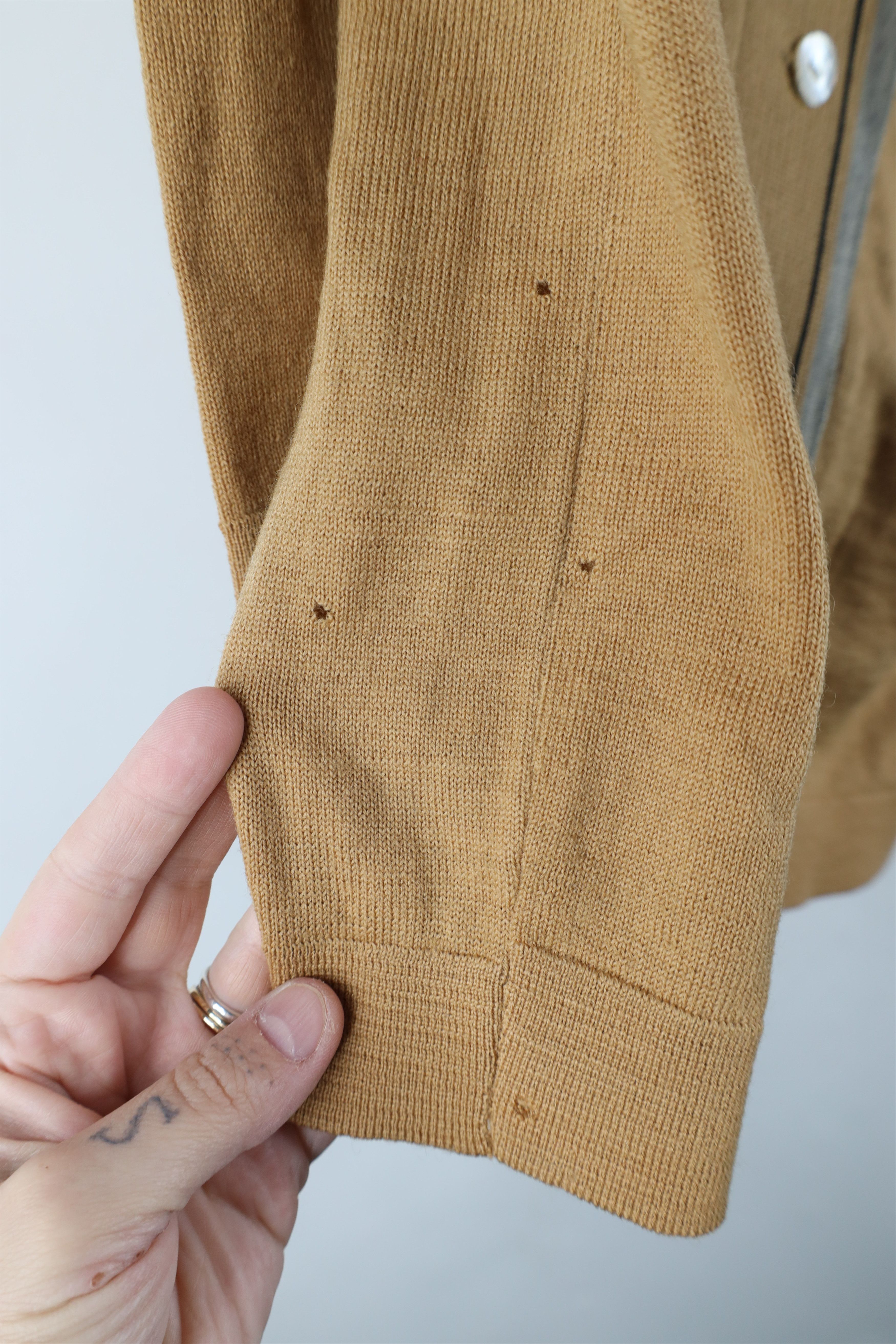 Vintage Vintage 50s Streetwear Wool Knit Blazer Cardigan Sweater Size XXS / US 00 / IT 34 - 7 Thumbnail