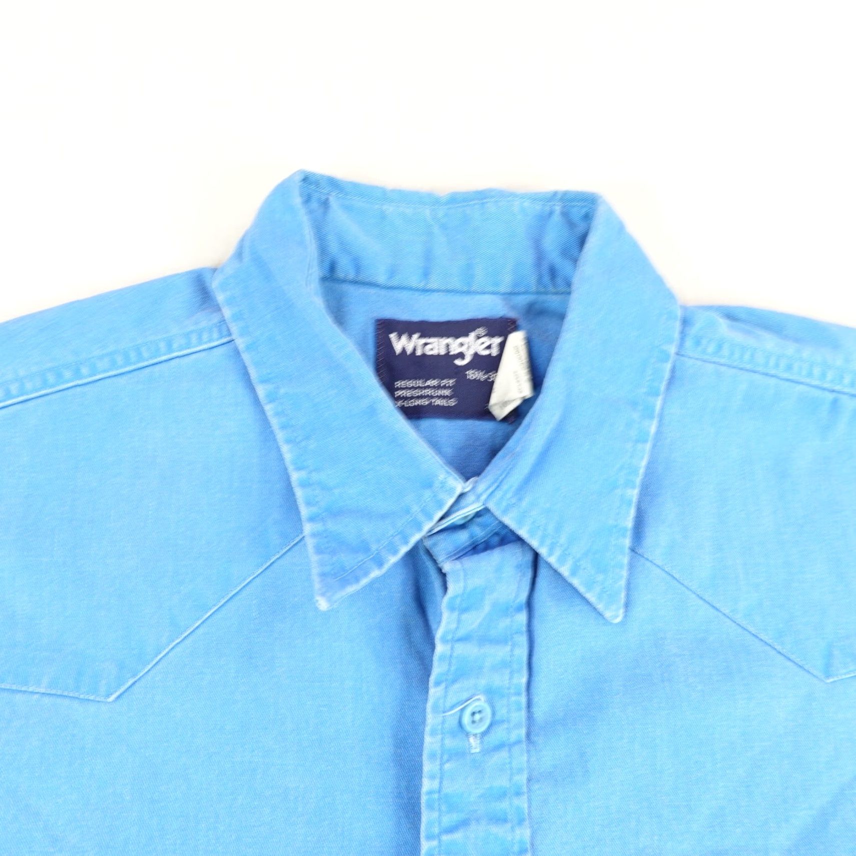 Wrangler VINTAGE Wrangler Shirt Men Large Blue Western Button Up 80s Cowboy Outdoor Western Size US L / EU 52-54 / 3 - 2 Thumbnail
