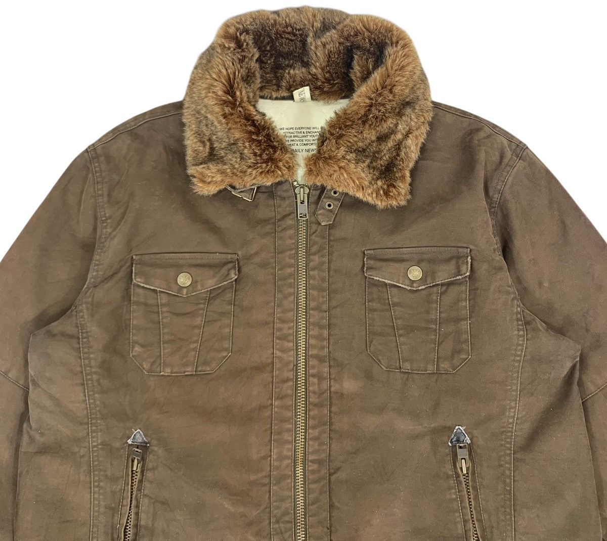 Japanese Brand × Vintage VINTAGE DAILY NEWS COLLECTION FIELD JACKET Size US XL / EU 56 / 4 - 2 Thumbnail