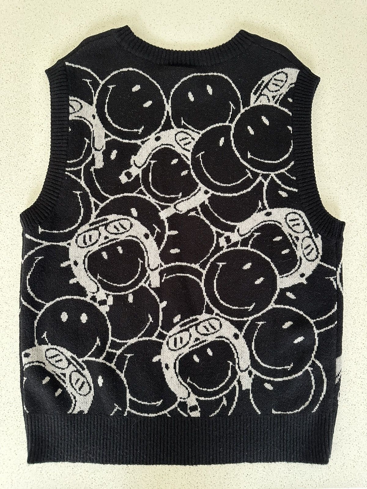 Acme Clothing Acmé De La Vie Smiley Knitted Vest Size US L / EU 52-54 / 3 - 2 Thumbnail