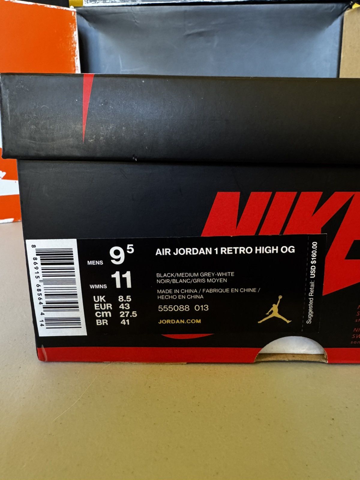 Jordan Brand Jordan 1 Shadow Size US 9.5 / EU 42-43 - 2 Thumbnail