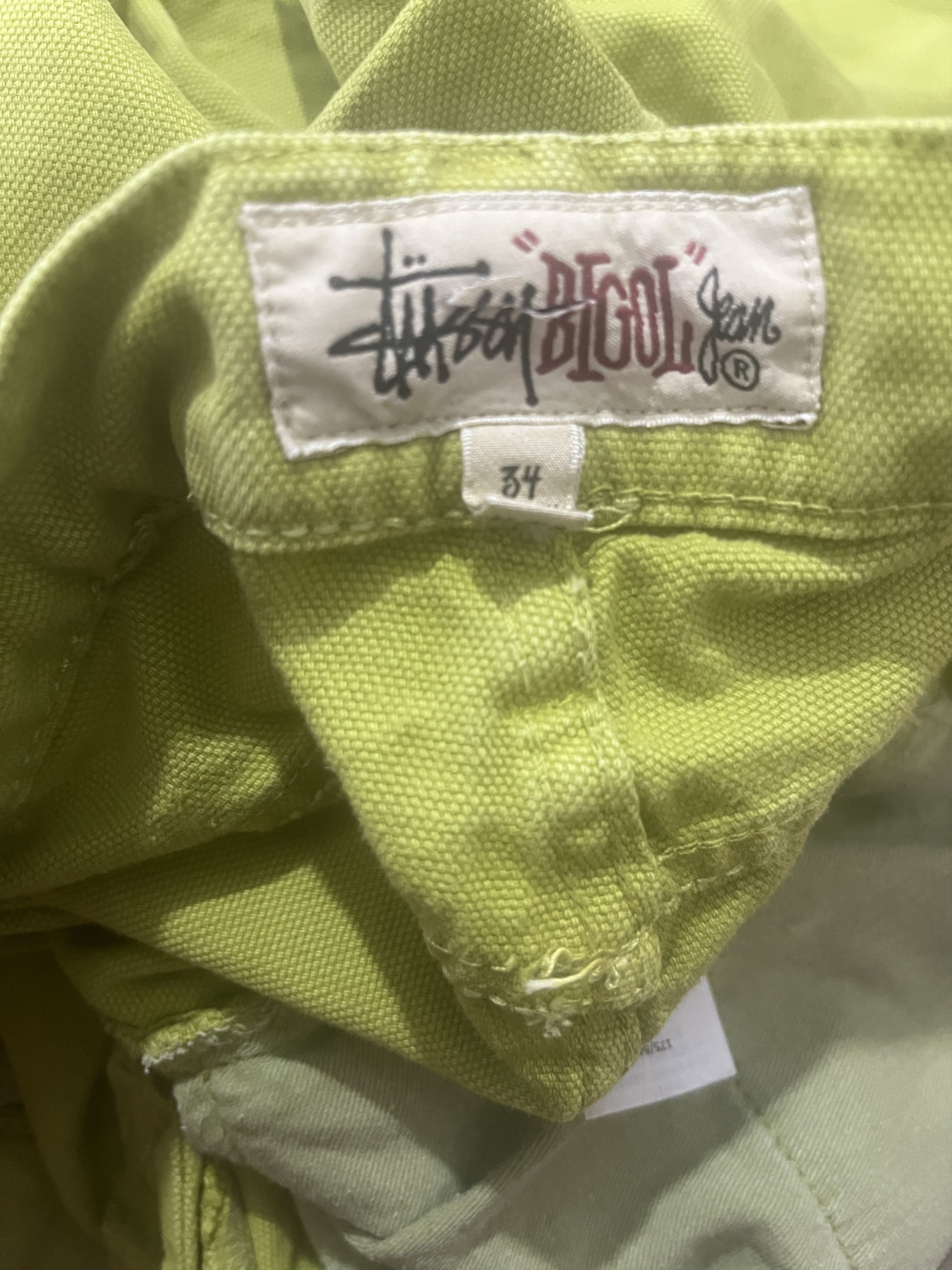 Stussy Stüssy Big Ol Jean Washed Canvas Cactus Size US 34 / EU 50 - 10 Thumbnail