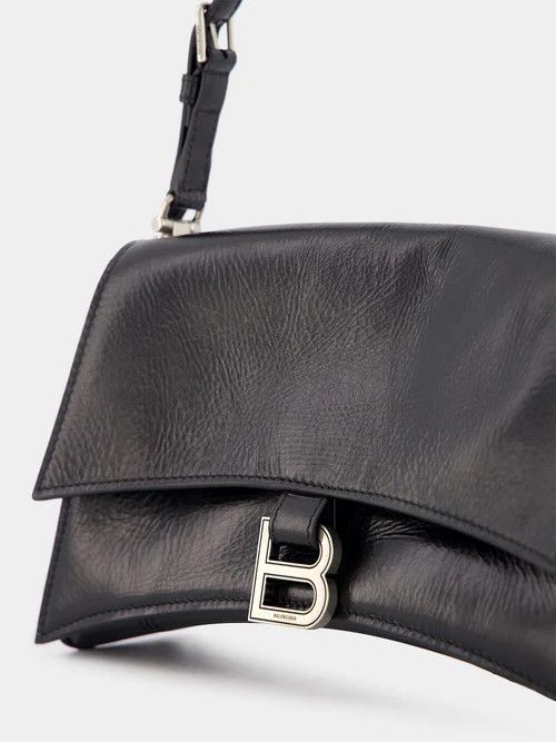 Balenciaga o1srvl11e1124 Size: OS / Crush Small Sling Bag in Black Size ONE SIZE - 7 Thumbnail