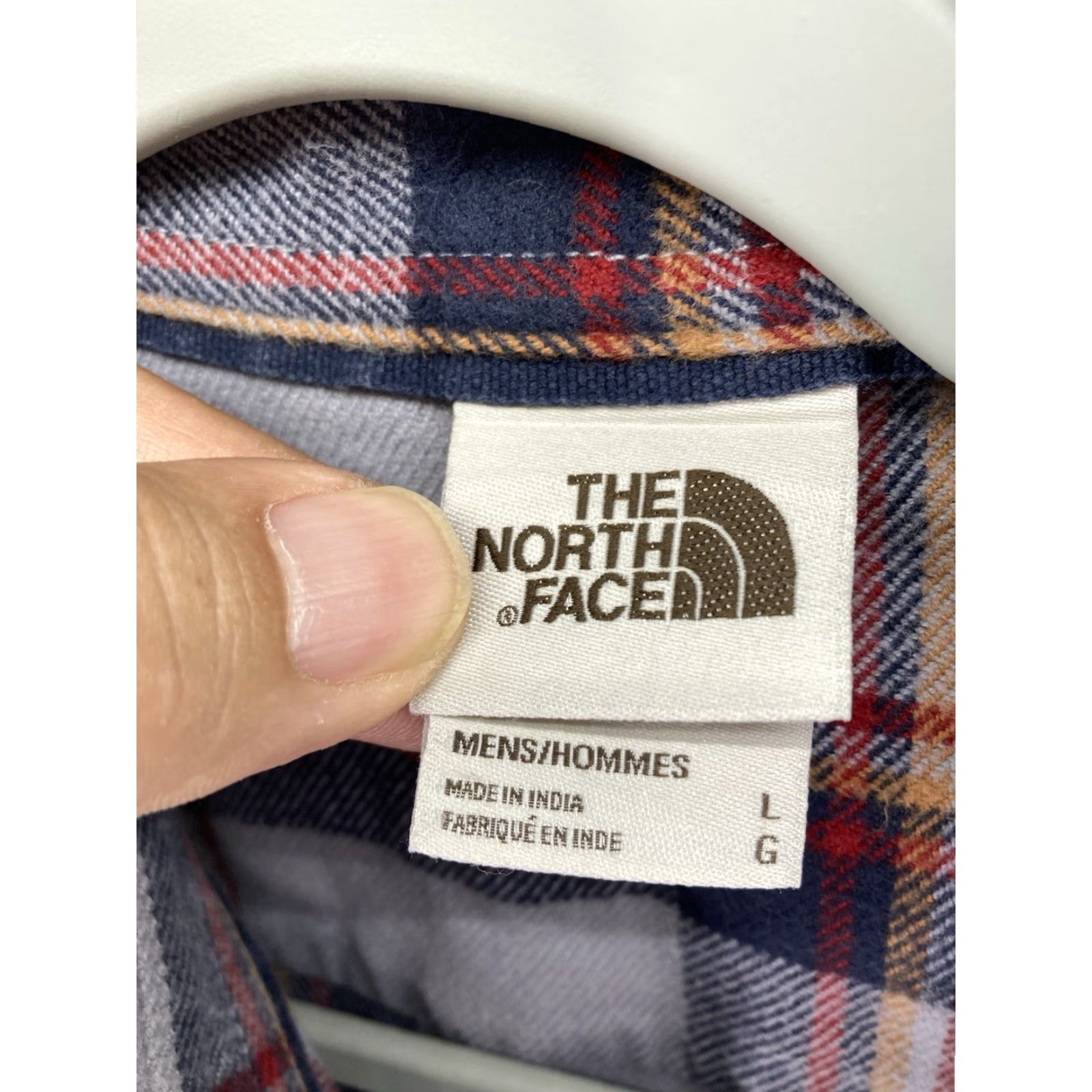 The North Face The North Face Shirt Men Large Gray Plaid Flannel Button Long Sleeve Heavy Size US L / EU 52-54 / 3 - 4 Thumbnail