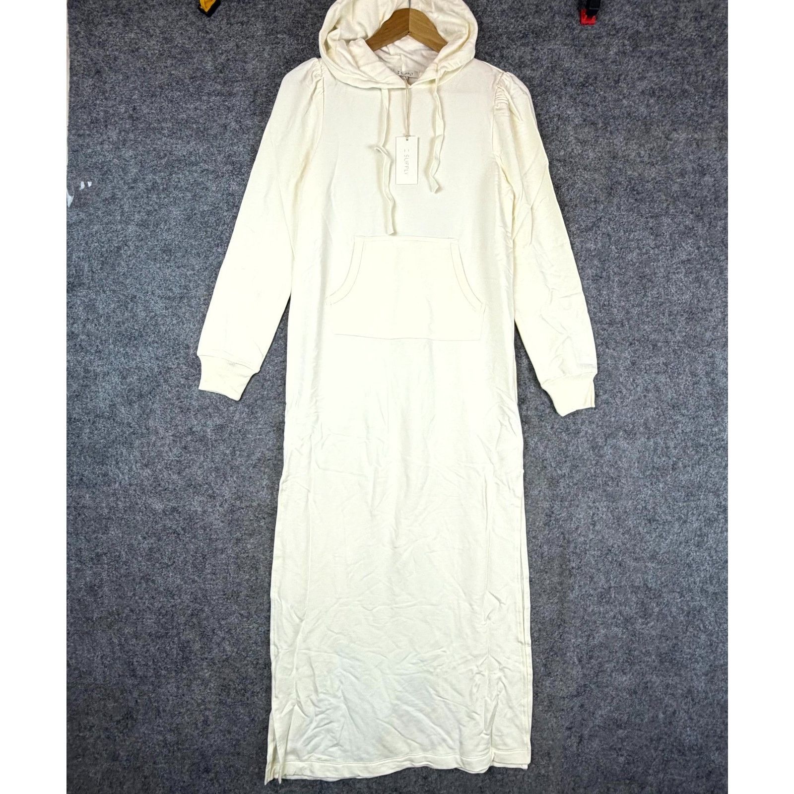 Z Supply Z Supply Ruffle Hoodie Dress XS Cloud Dancer Beachy Lounge Size XS / US 0-2 / IT 36-38 - 1 Thumbnail