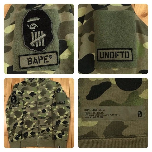 Bape × Undefeated Undefeated × BAPE camo Shark Full Zip Hoodie a bathing ape Size US XL / EU 56 / 4 - 2 Thumbnail