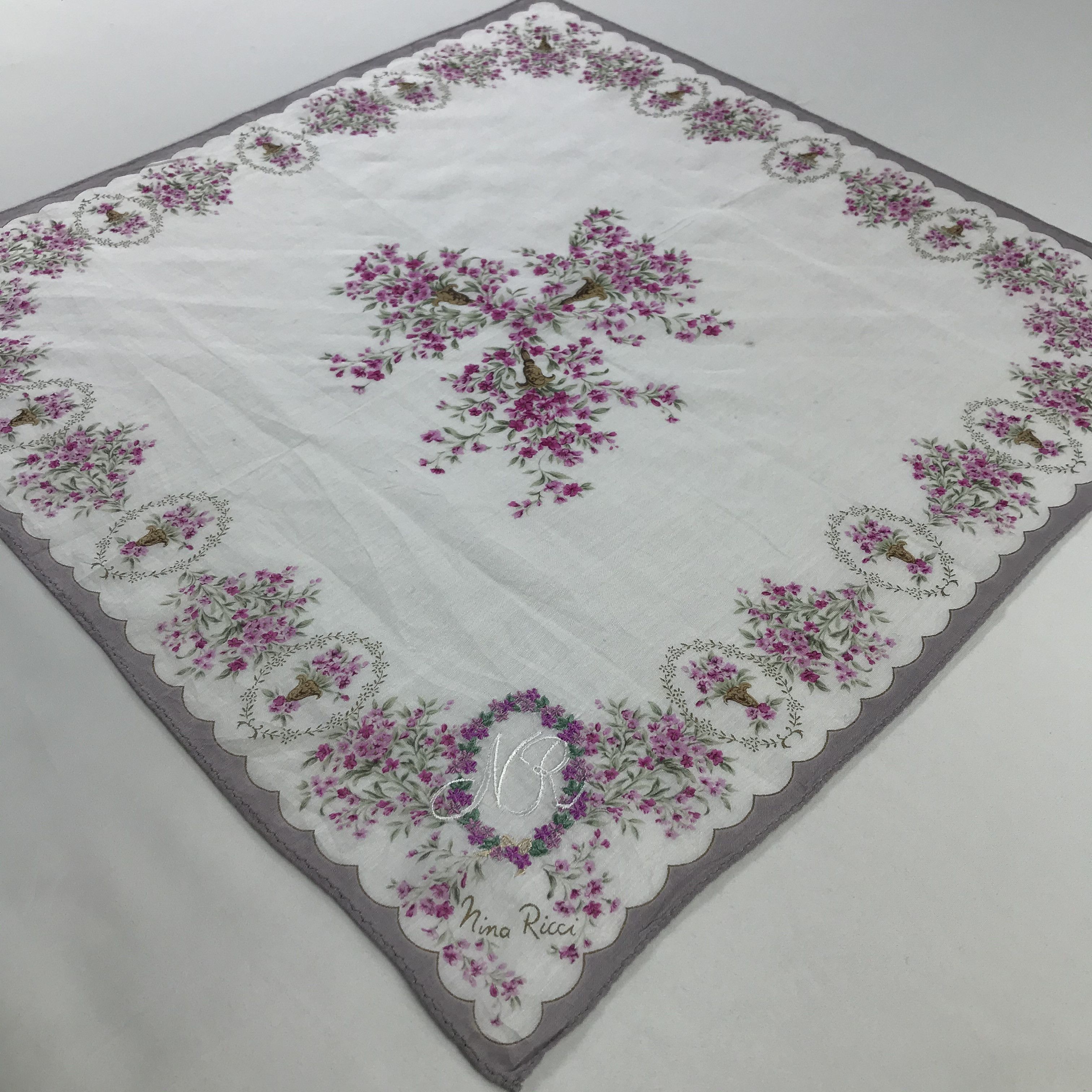 Nina Ricci × Vintage Nina Ricci Bandana / Handkerchief / Neckerchief - S652 Size ONE SIZE - 2 Thumbnail