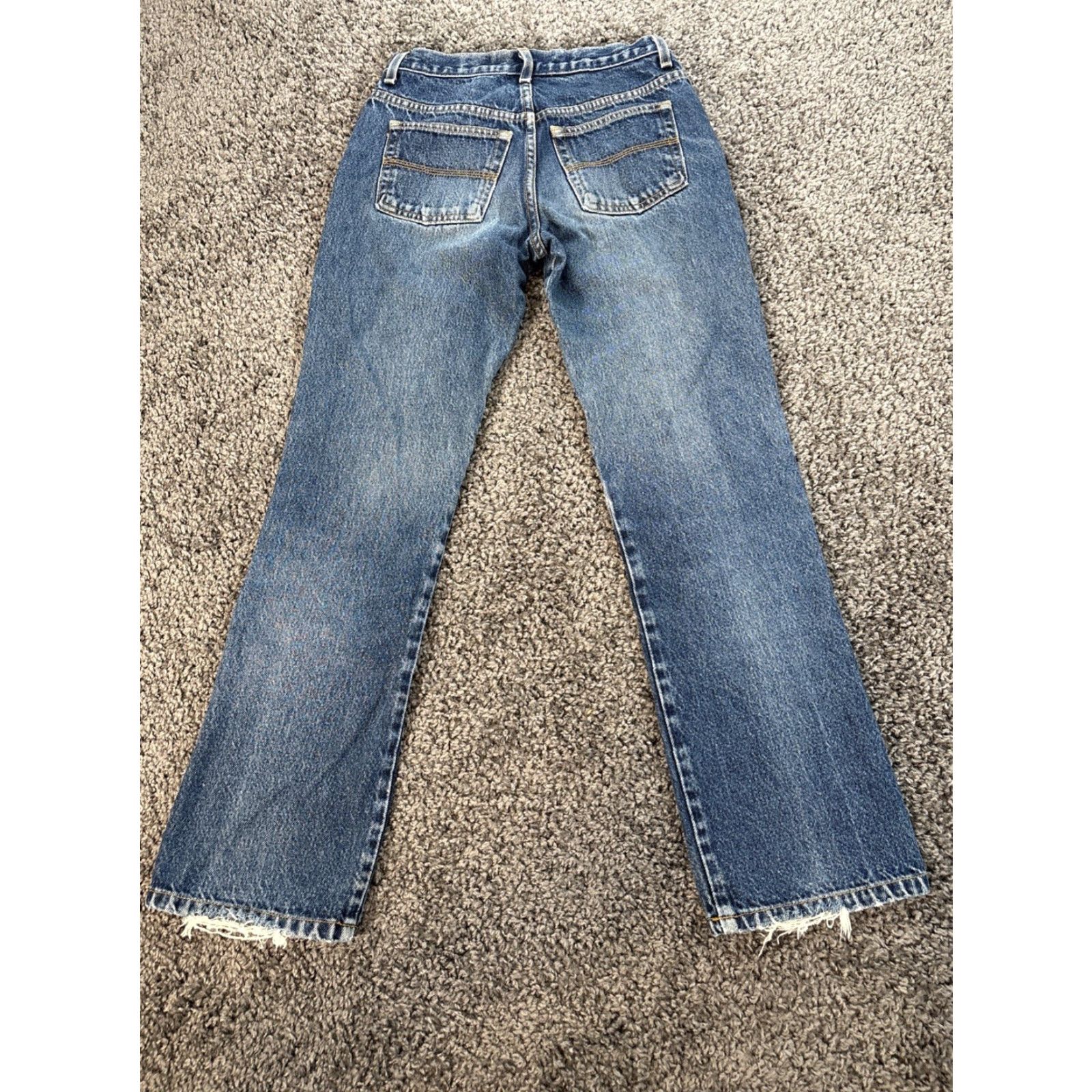 Express VINTAGE Express Jeans Womens 26x30 Stonewash Blue Med Wash Frayed 90s Mens/ Womens? Size 26" / US 2 / IT 38 - 7 Thumbnail
