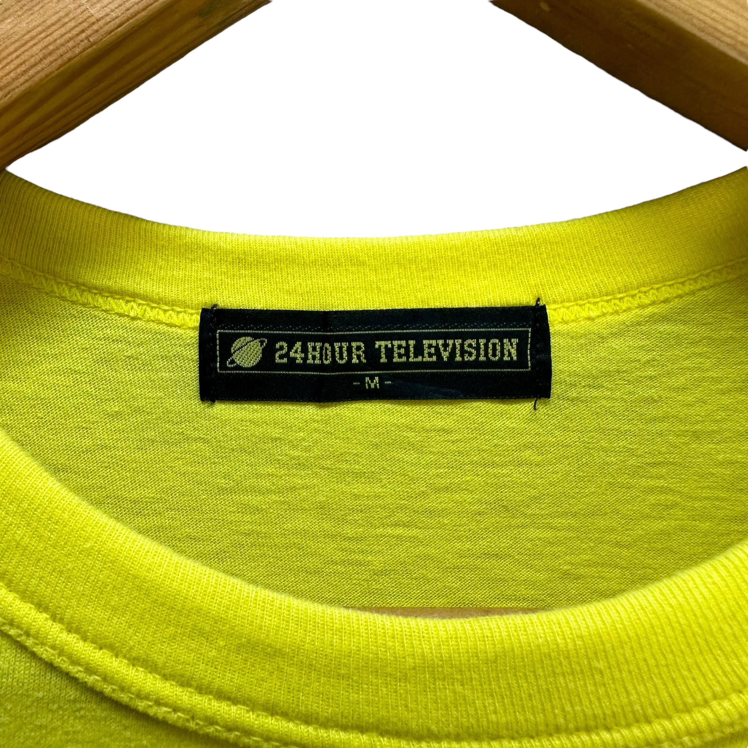 Vintage 90's 24 HOUR TELEVISION Love Flower Single Stitch T #A6-0146 Size US M / EU 48-50 / 2 - 7 Thumbnail