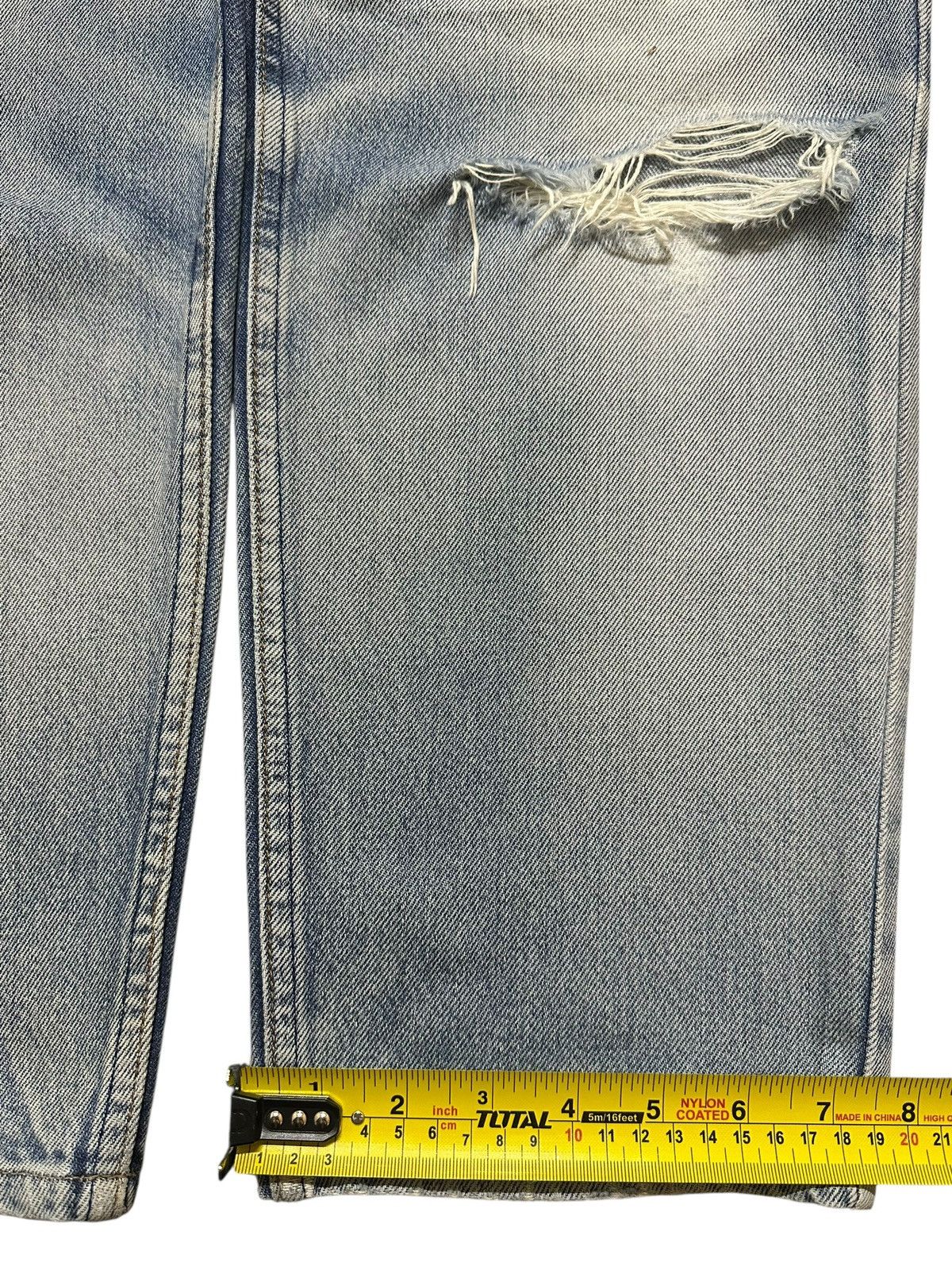 Levi's Vintage 90s Levis Light Blue Faded Wash Distress Baggy Jeans Size US 34 / EU 50 - 17 Thumbnail