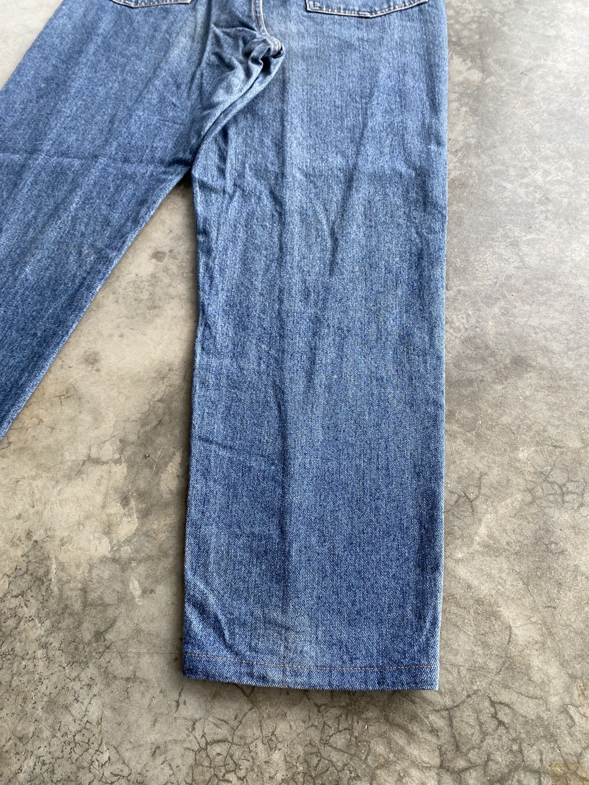 Edwin × Japanese Brand Baggy Jeans Vintage Edwin Ballon Blue Distressed Size US 32 / EU 48 - 12 Thumbnail