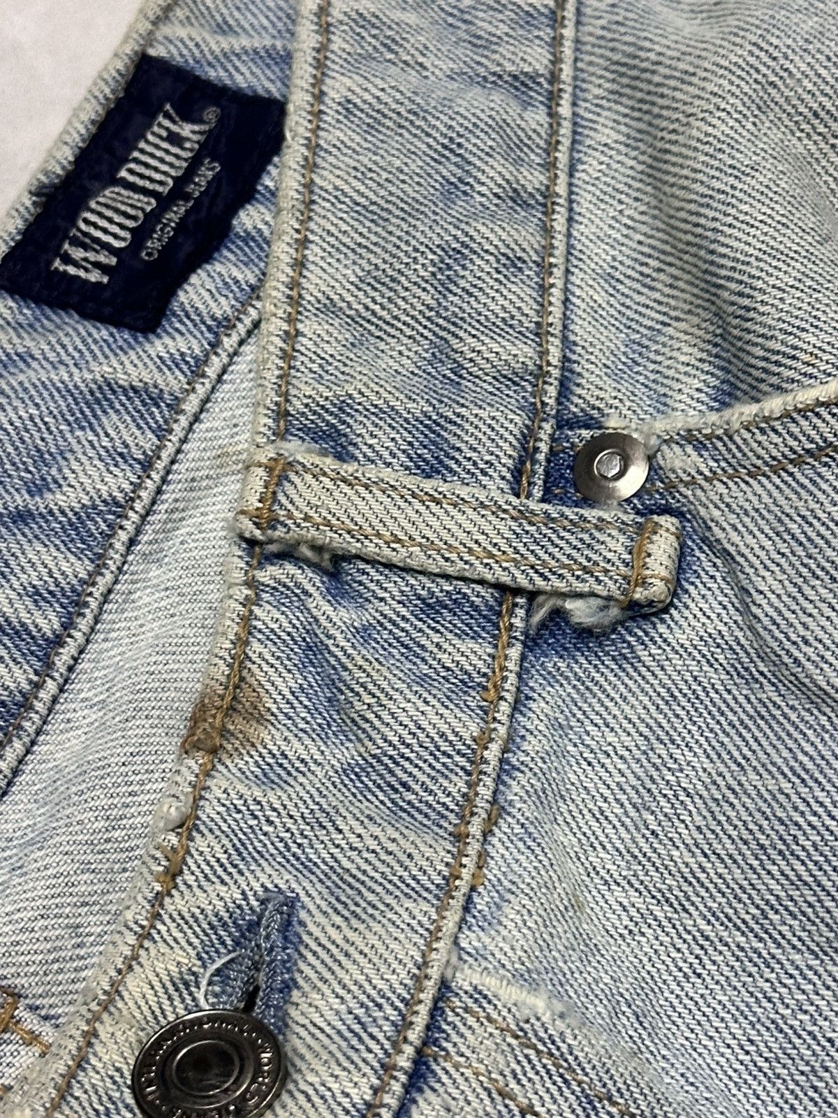 Japanese Brand Wood Duck Vintage Baggy Loose Jean With Distressed and Faded Size US 34 / EU 50 - 8 Thumbnail