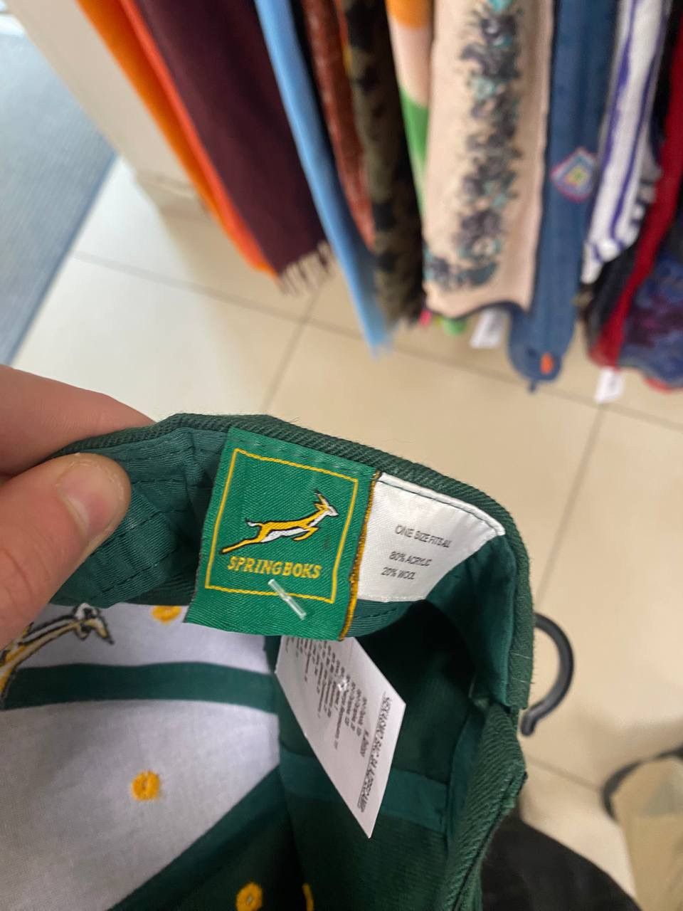 Vintage Vintage South Africa green cap Springboks rare logo Size ONE SIZE - 4 Thumbnail