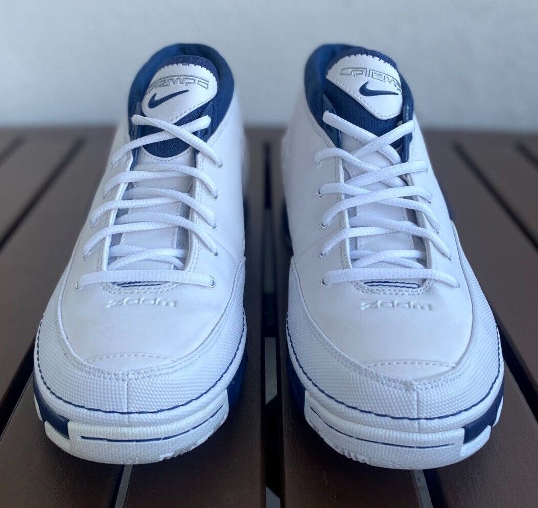 Nike 2007 Nike Zoom Uptempo 3.0 "White Blue". Size 10,5US/44,5EUR Size US 10.5 / EU 43-44 - 4 Thumbnail