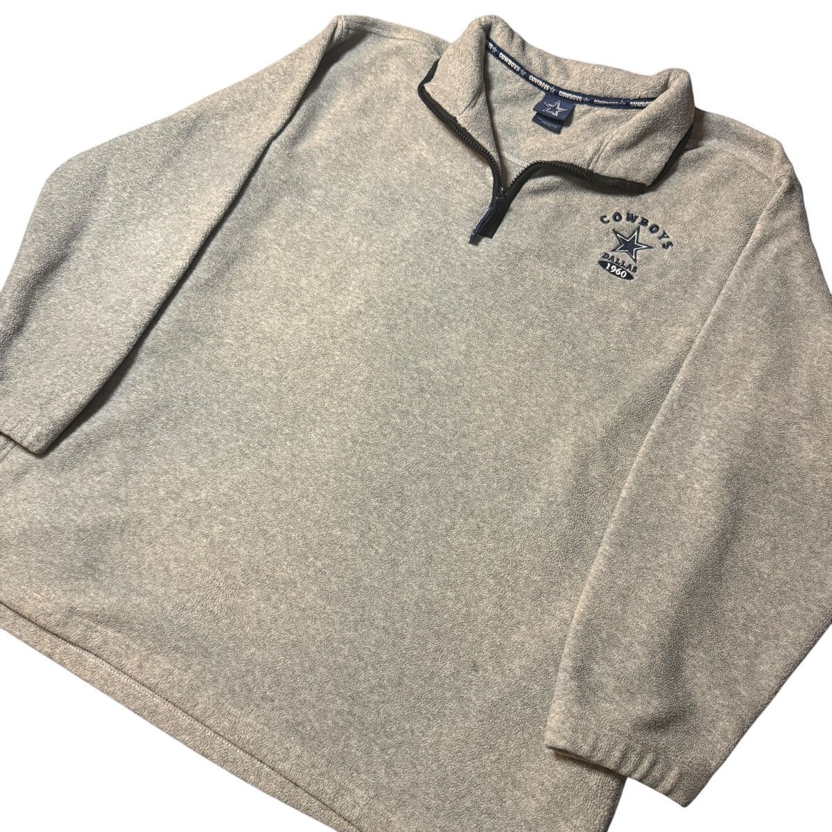 NFL × Vintage Vintage Y2K Dallas Cowboys Embroidered 1/4 Sweatshirt Size US XL / EU 56 / 4 - 3 Thumbnail