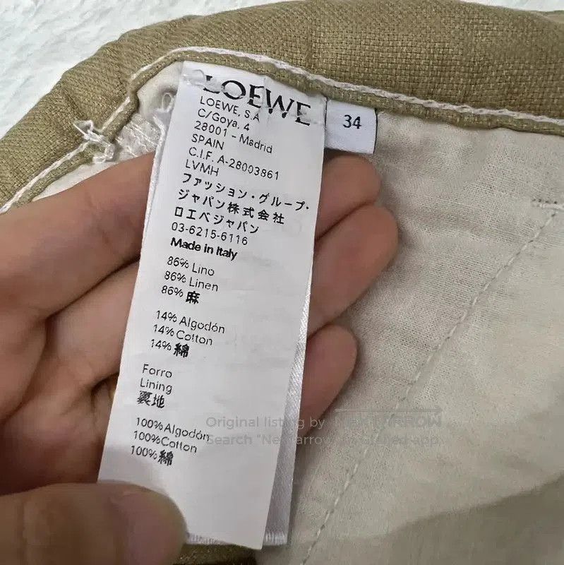 Loewe Loewe Casual Khaki Cotton Pants for Men . Size US 32 / EU 48 - 4 Thumbnail